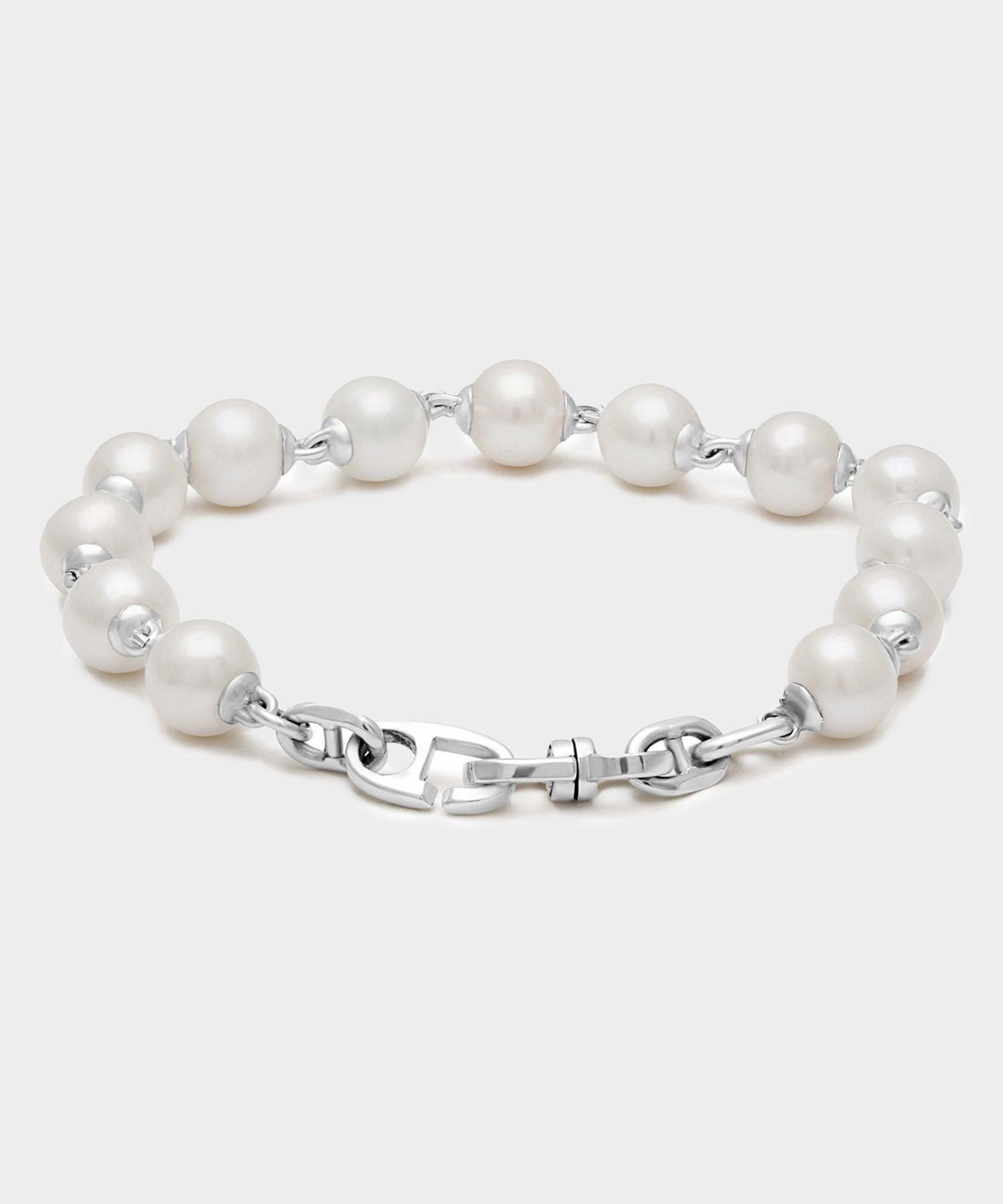 Maor Sterling Silver Consi Bracelet with White Pearls Product Image