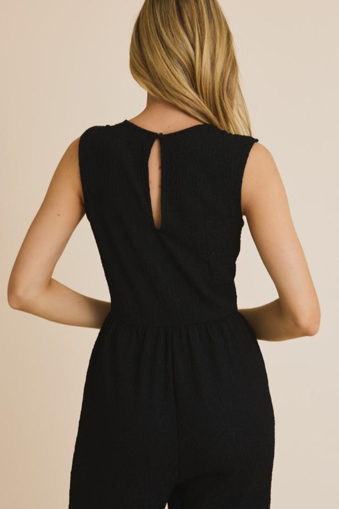 Square Neck Sleeveless Jumpsuit Product Image