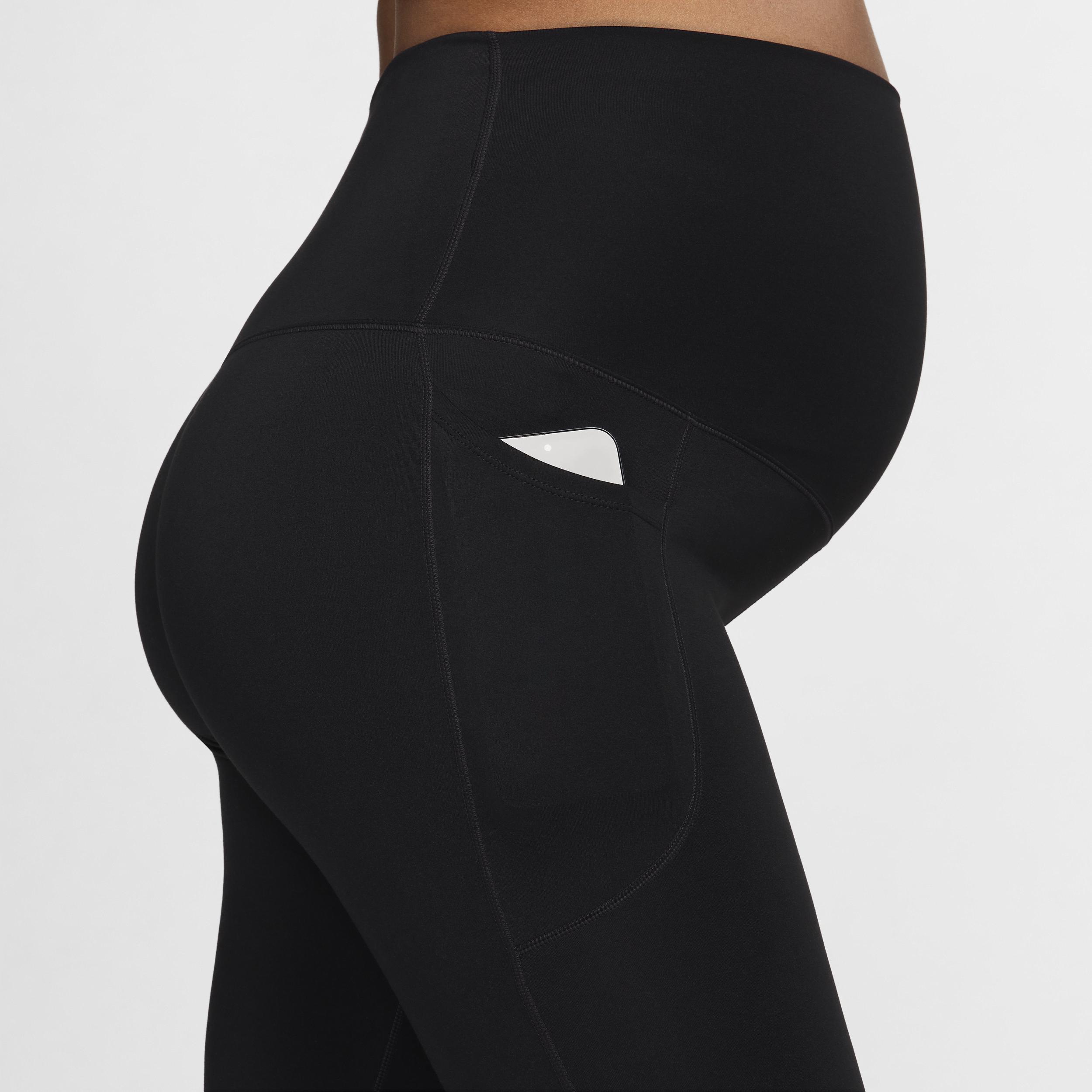 Nike Womens (M) One High-Waisted 7/8 Leggings with Pockets (Maternity) | FN4288-010 Product Image