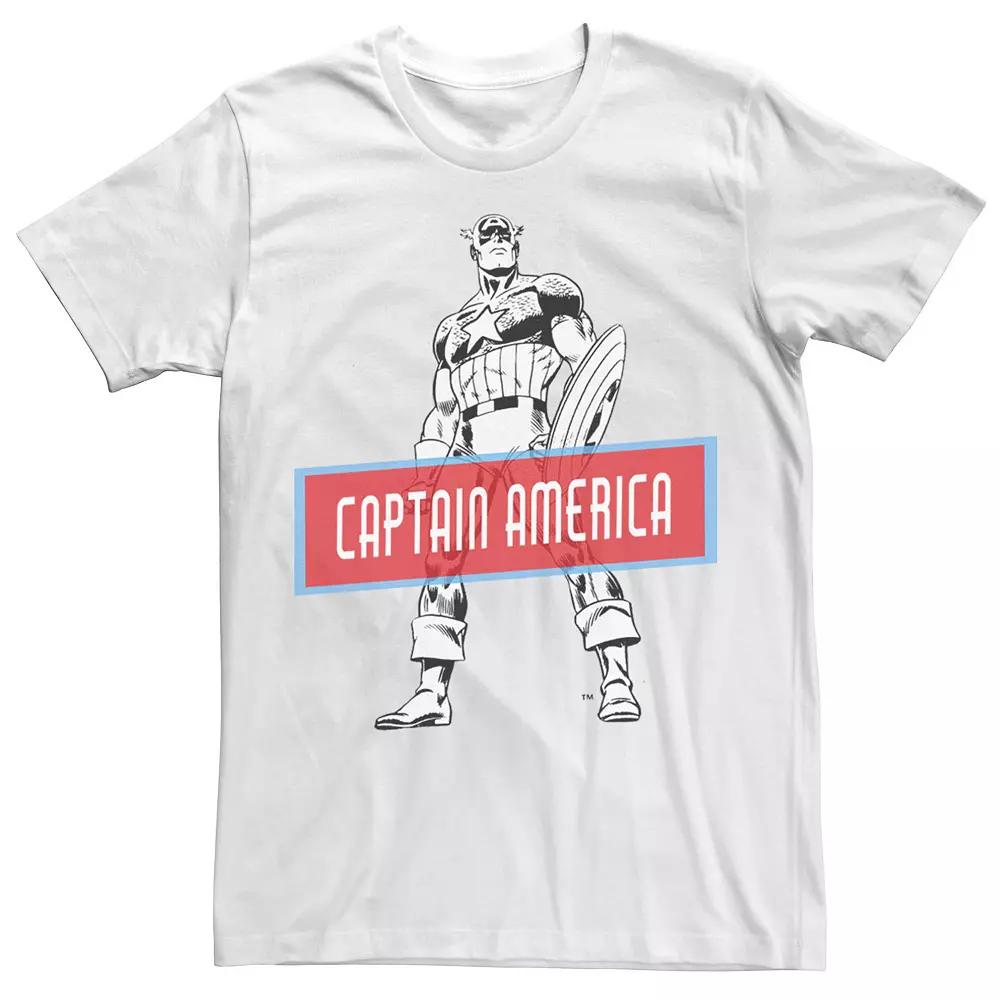 Men's Marvel Avengers Captain America Simple Portrait Tee,  Product Image