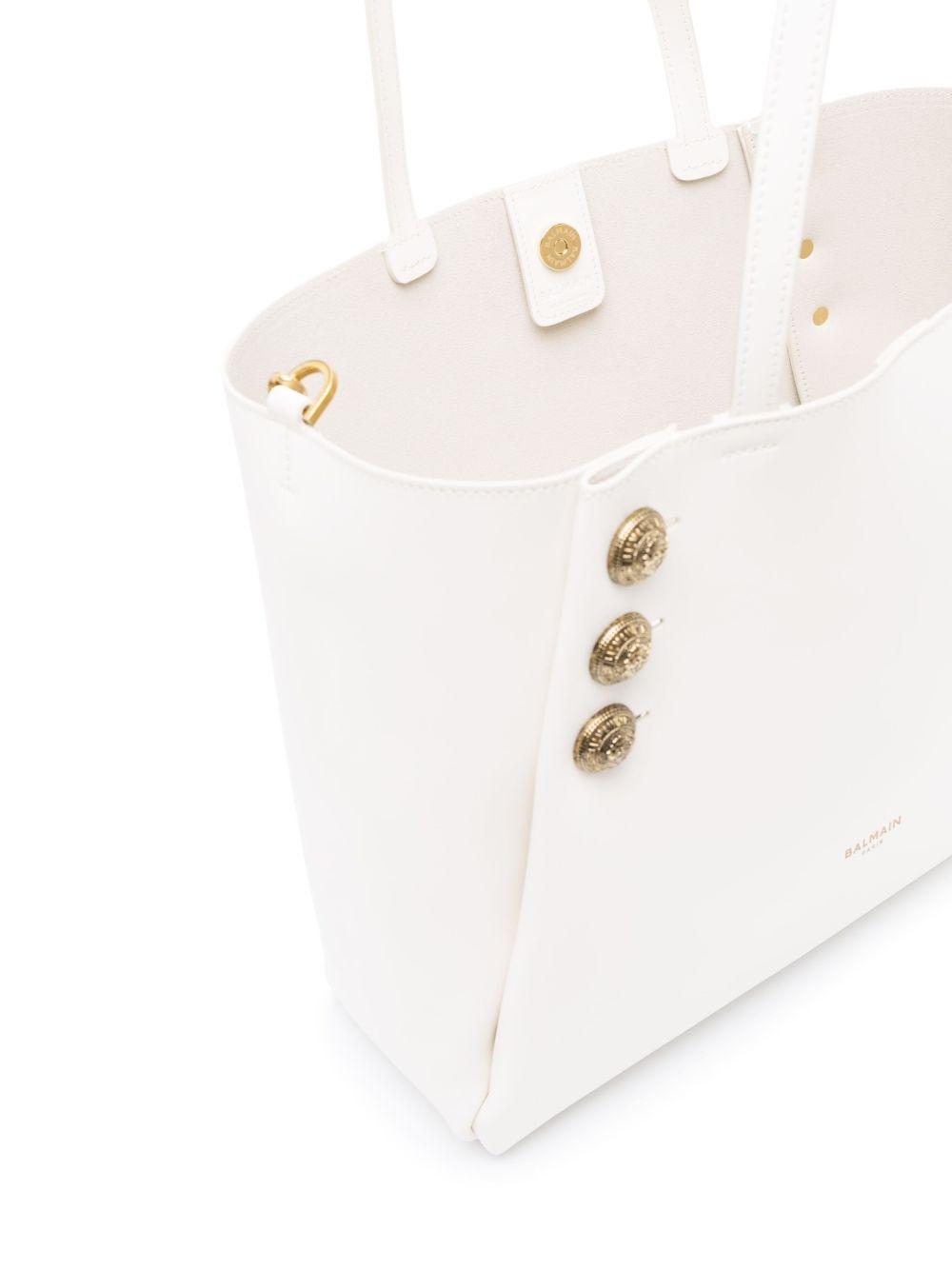 Emblème leather tote bag Product Image