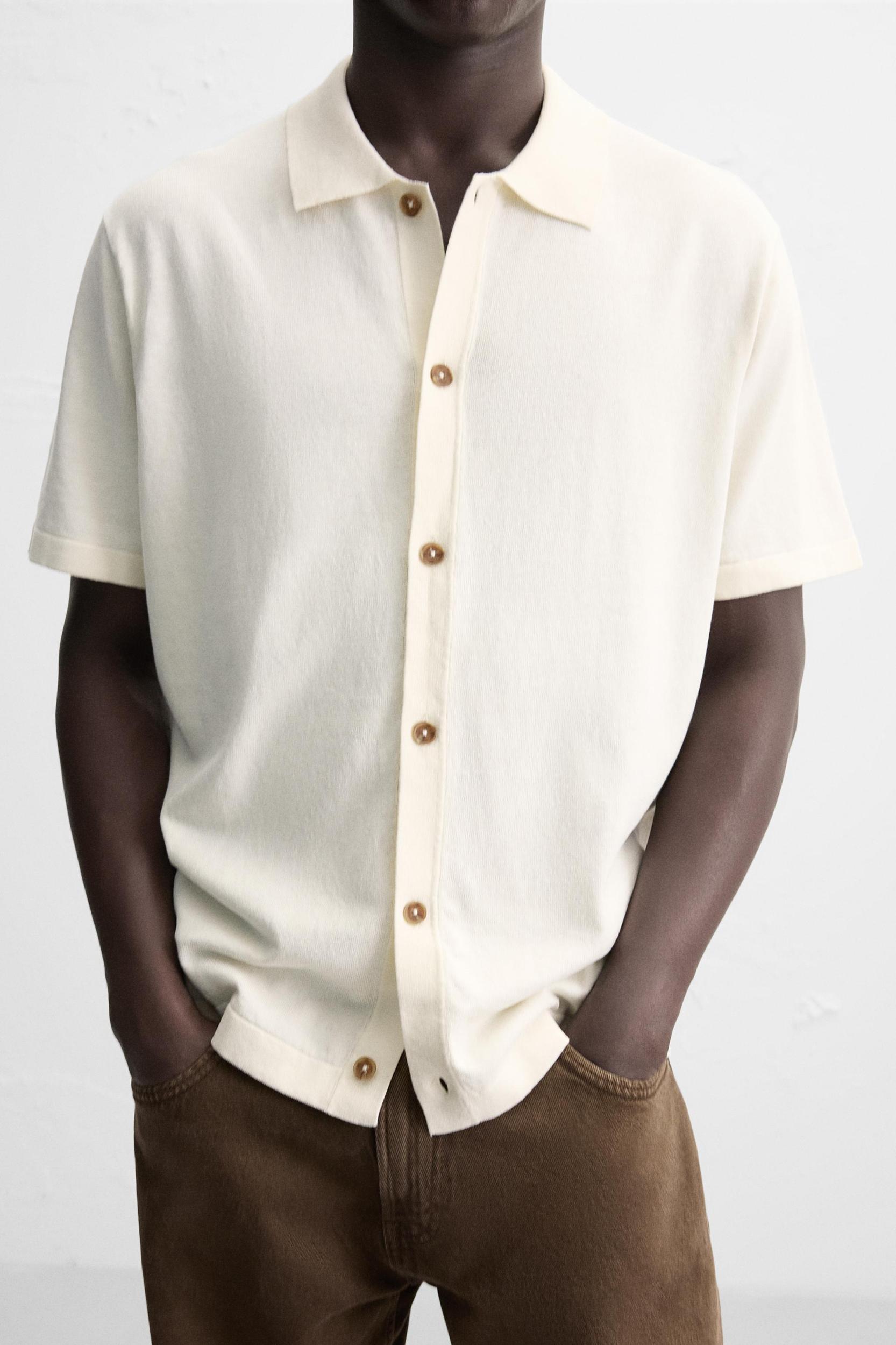 REGULAR FIT KNIT SHIRT Product Image