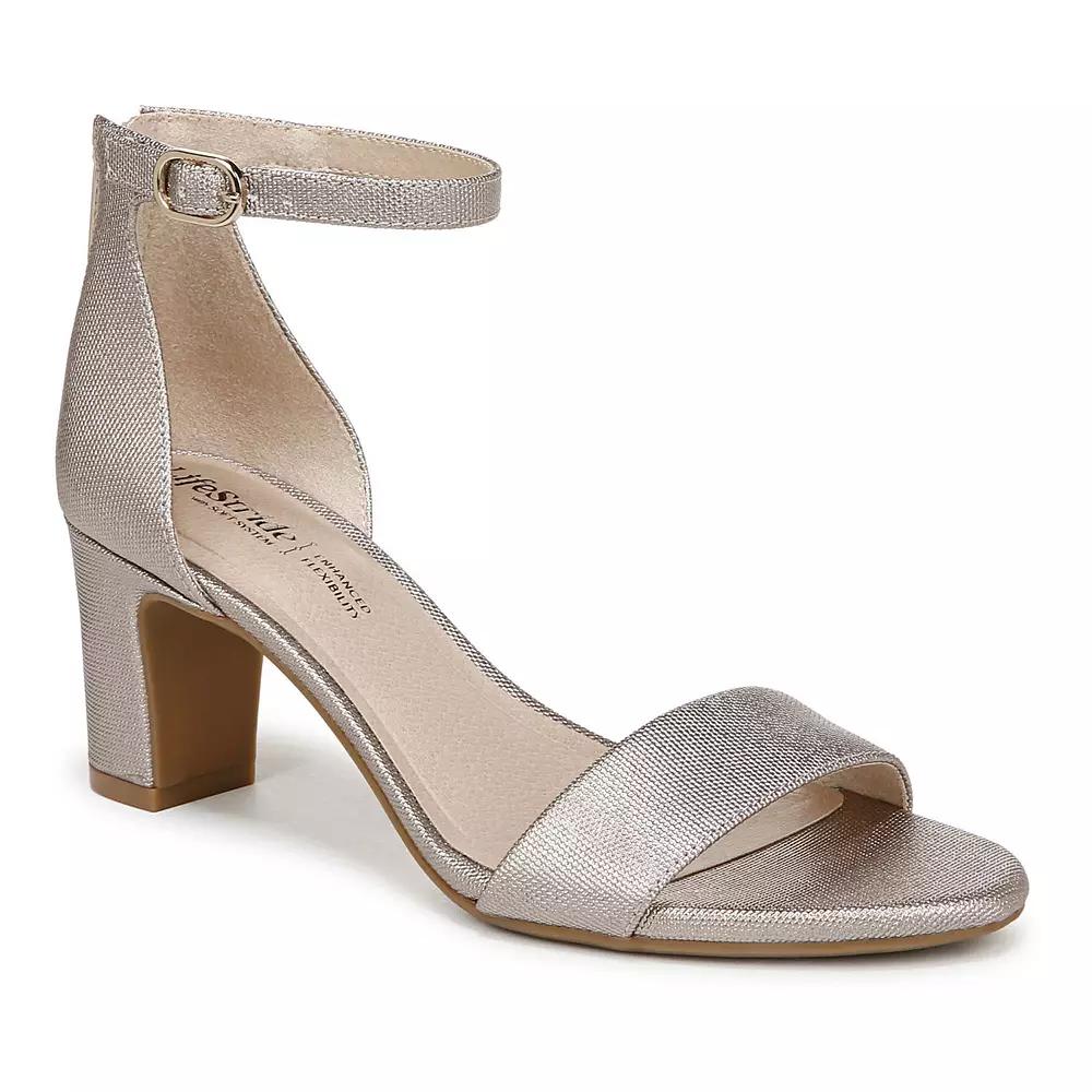 LifeStride Florence Women's Ankle Strap Pumps, Size: 10, Bronze Product Image