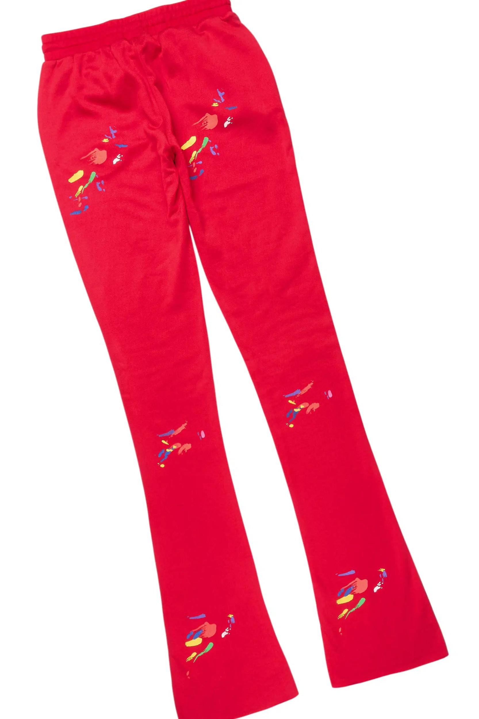 Kristiane Red Crop Super Stacked Trackset Female Product Image