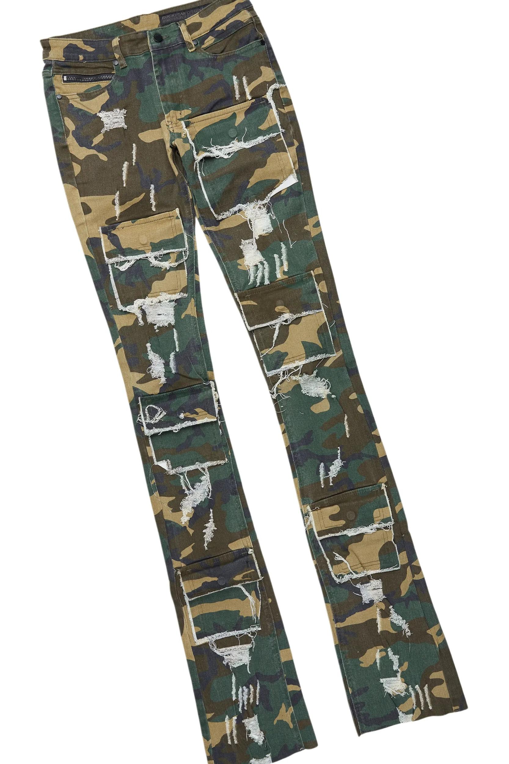 Lake Khaki Hoodie & Petrus Stacked Flare Jean Bundle Male Product Image