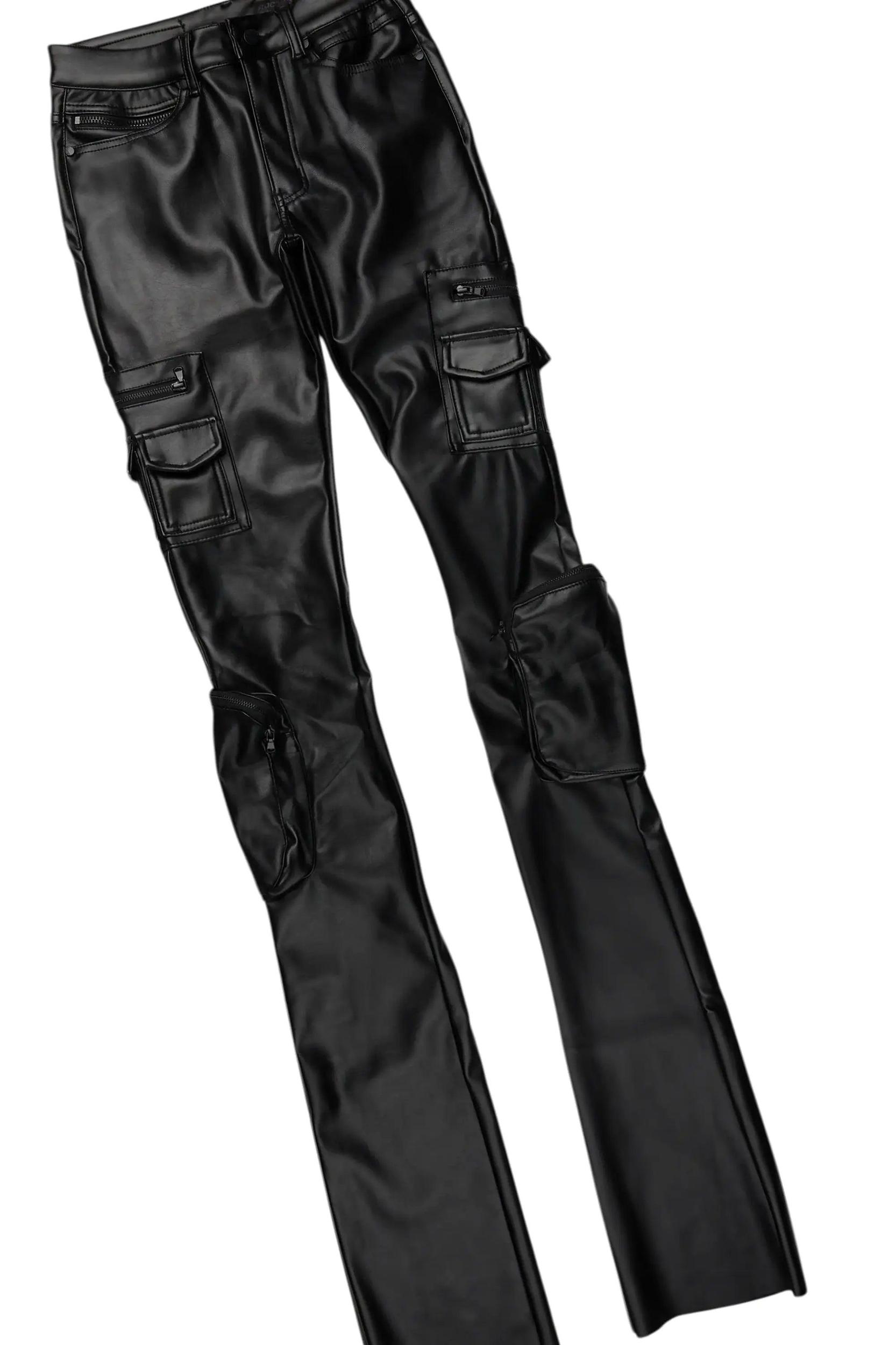 Sana Hoodie/Super Stacked Flare PU Jean Bundle Male Product Image