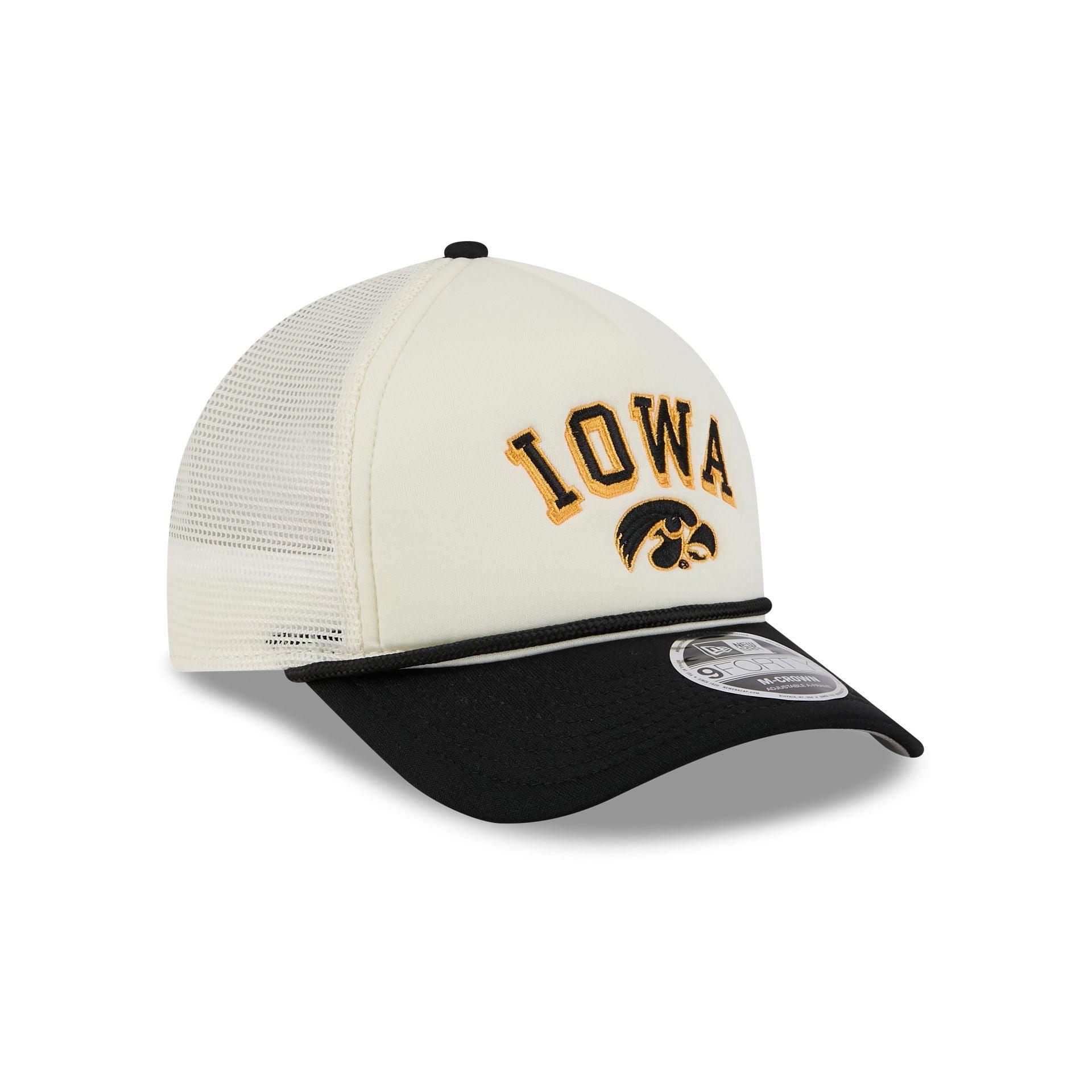Iowa Hawkeyes Chrome Arch 9FORTY M-Crown A-Frame Trucker Hat Male Product Image
