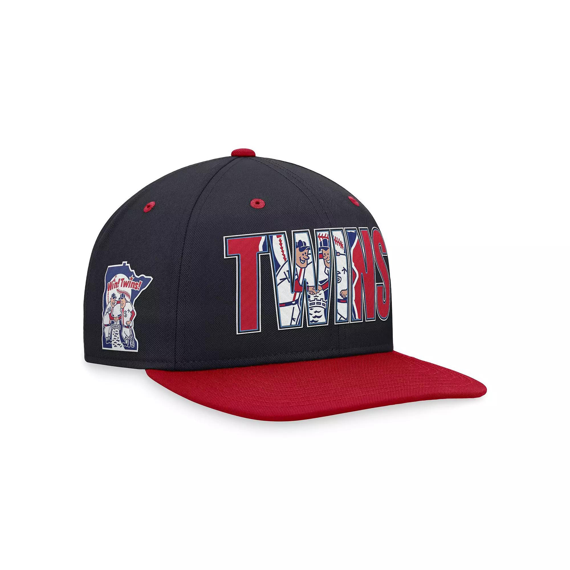 Men's Nike Navy Minnesota Twins Cooperstown Collection Pro Snapback Hat, Blue Product Image