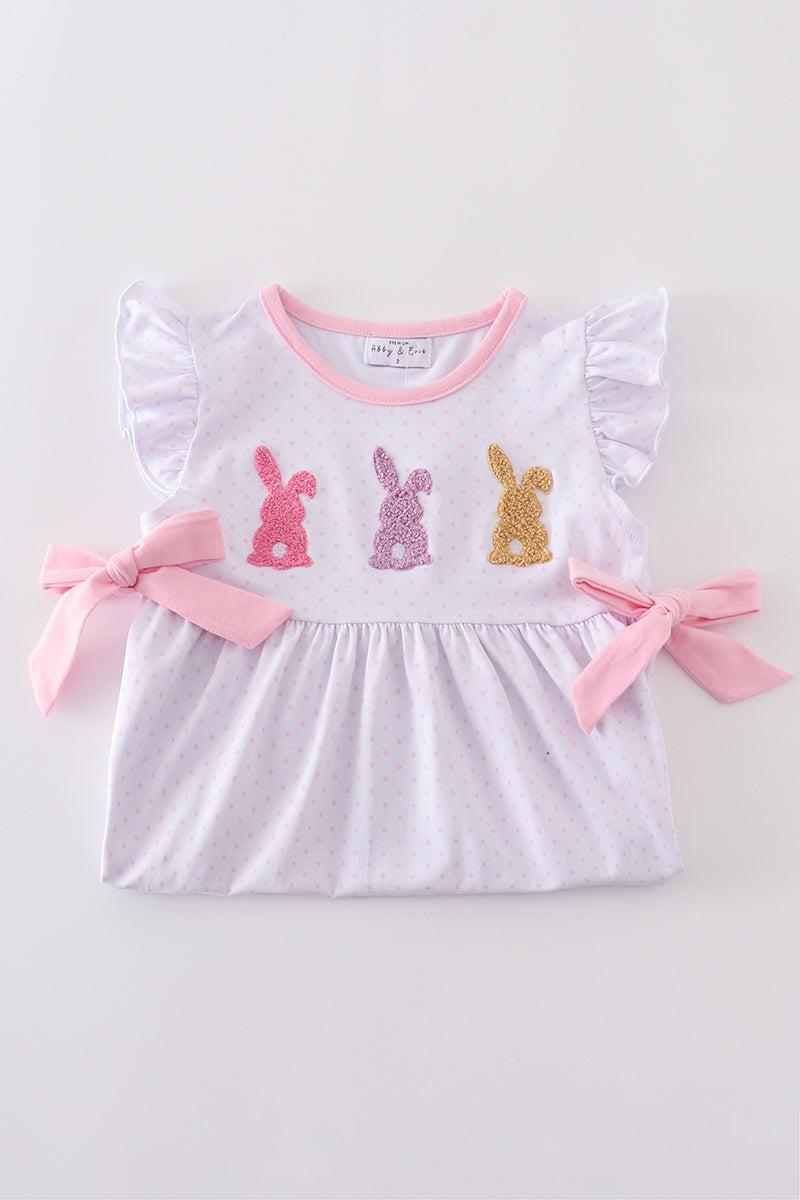 Premium Pink bunny bow dress Product Image