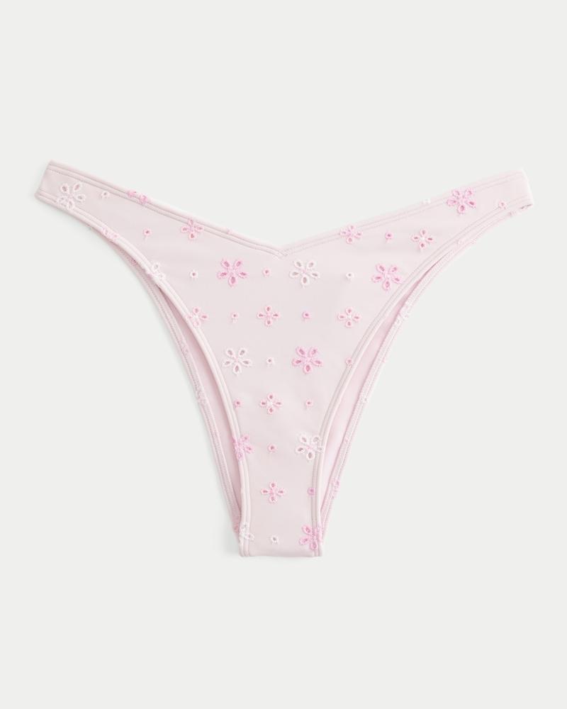 High-Leg Eyelet Cheekiest Bikini Bottom Product Image