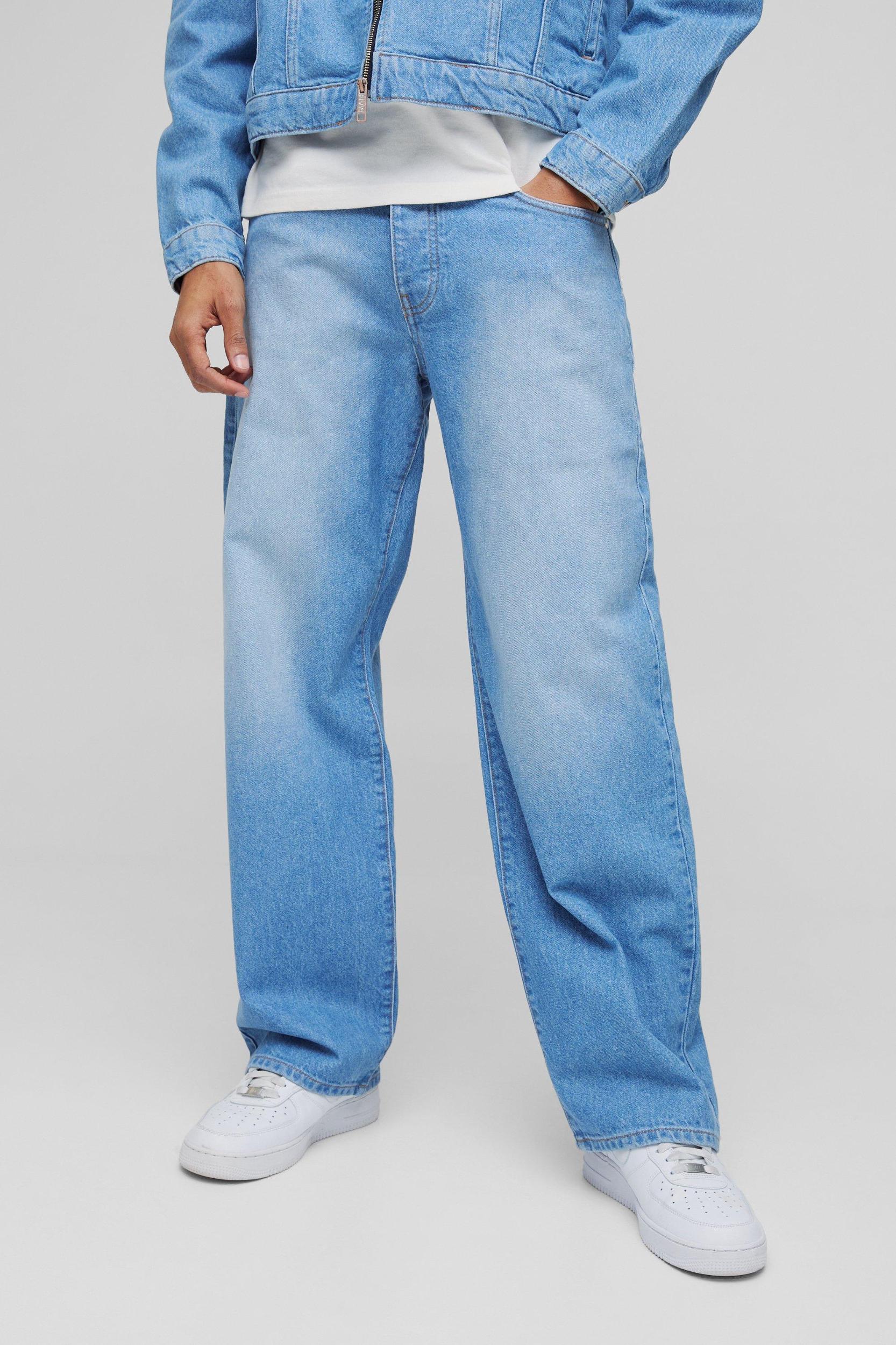 Relaxed Fit LA Applique Jeans | boohooMAN USA Product Image