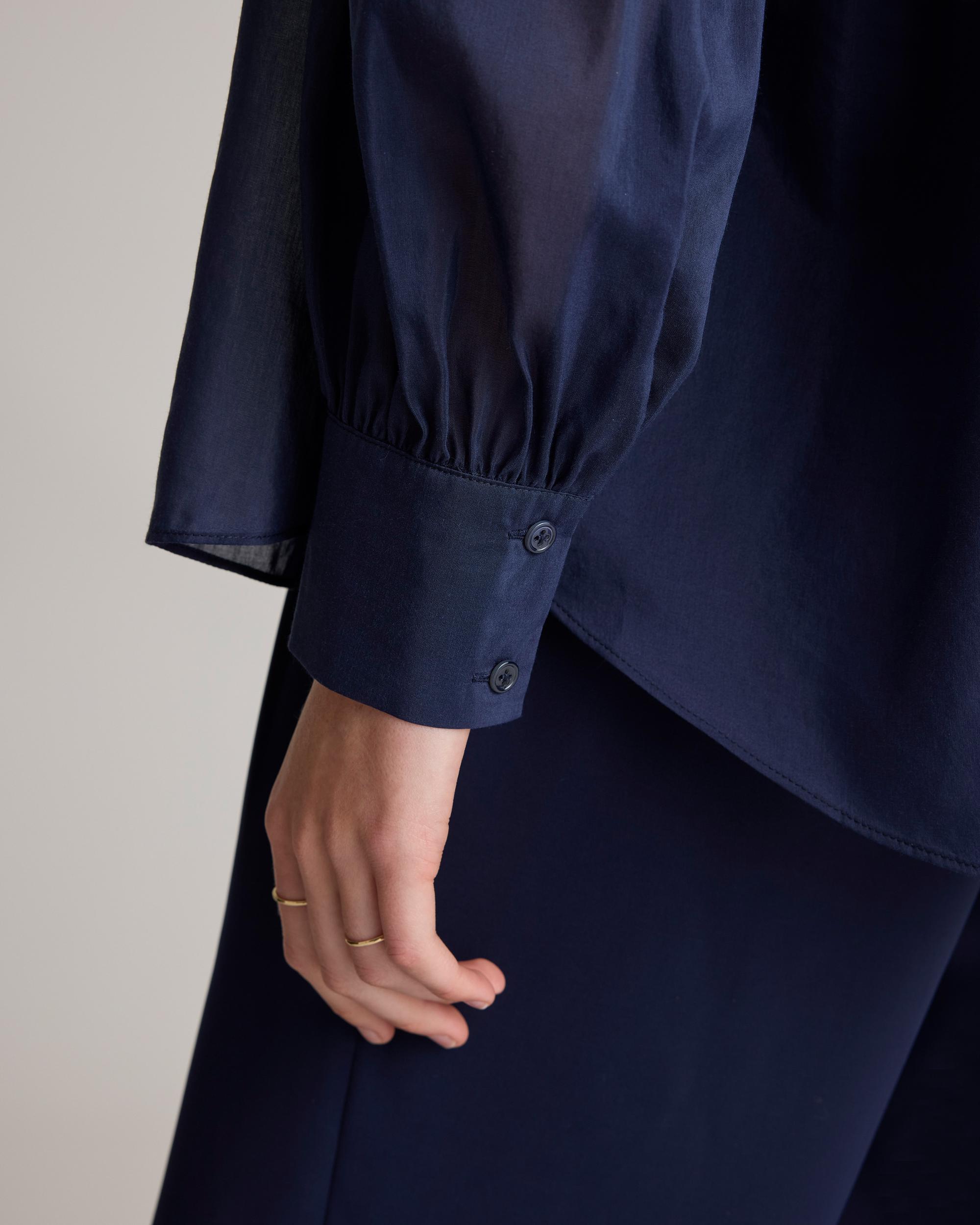 Quince | Women's Cotton-Silk Voile Blouson Blouse Size XS Product Image