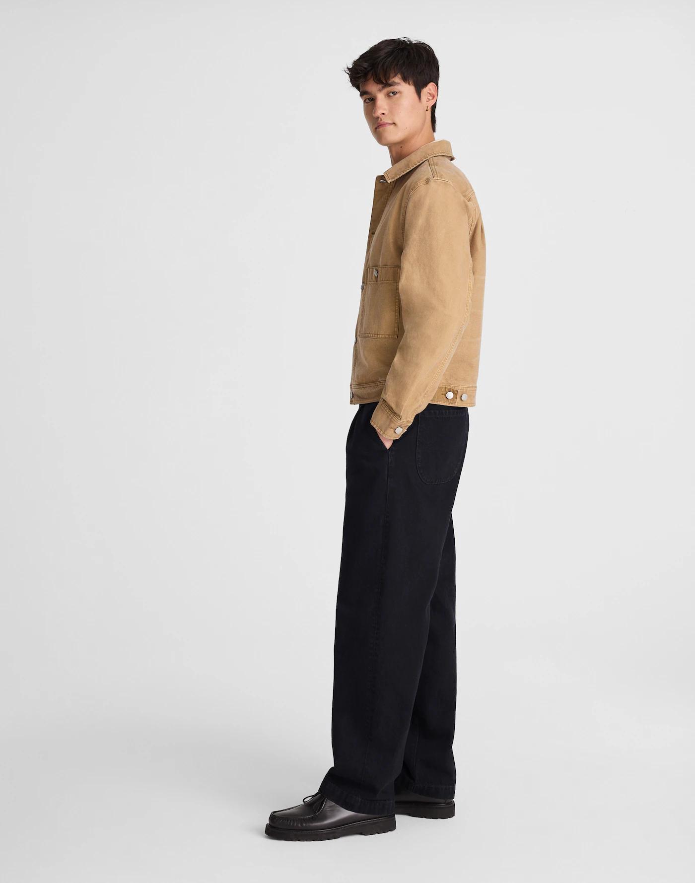 Pleated Denim Pants Product Image