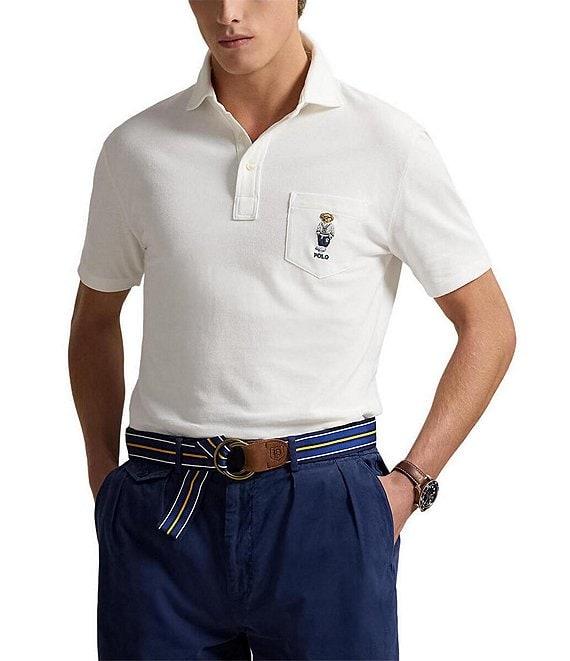 Polo Ralph Lauren Custom Slim Fit Polo Bear Mesh Short Sleeve Polo Shirt Product Image