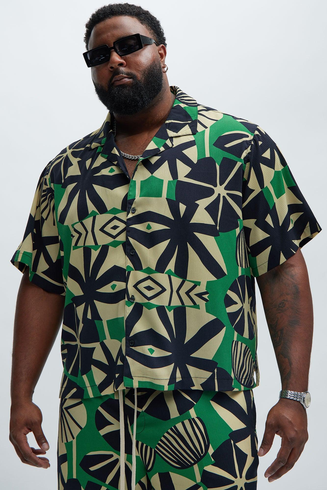 Masaka Textured Shirt - Green/combo Product Image