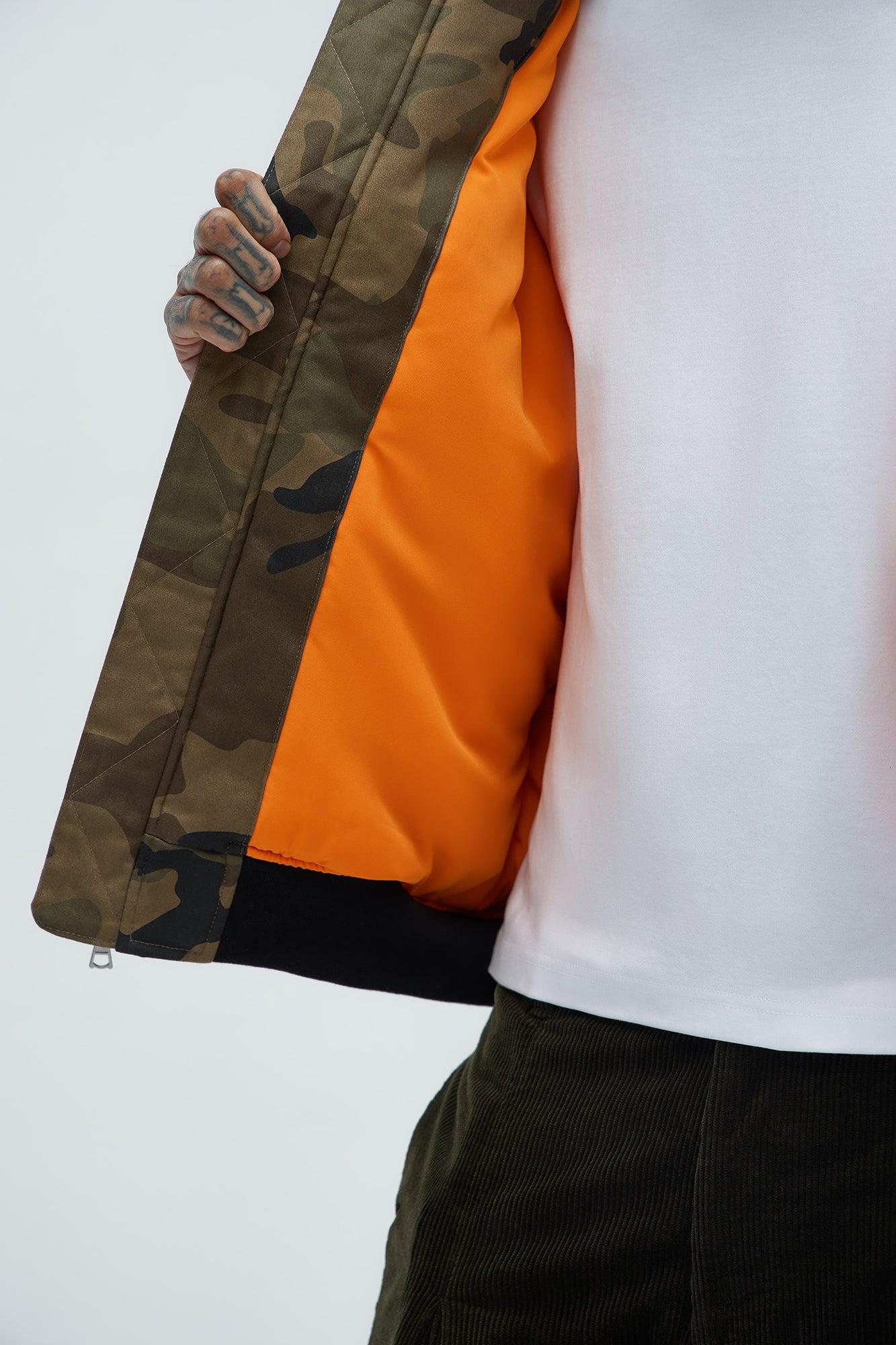 Mikael Hooded Bomber - Camouflage Product Image