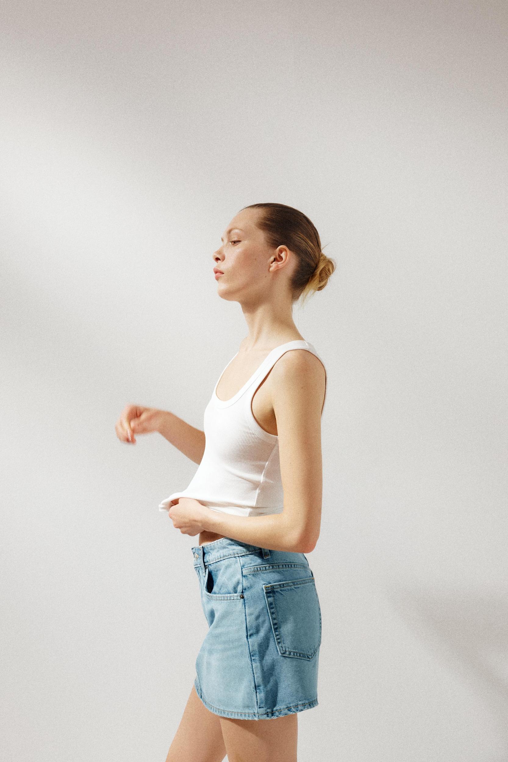 TRF DENIM SKORT Product Image