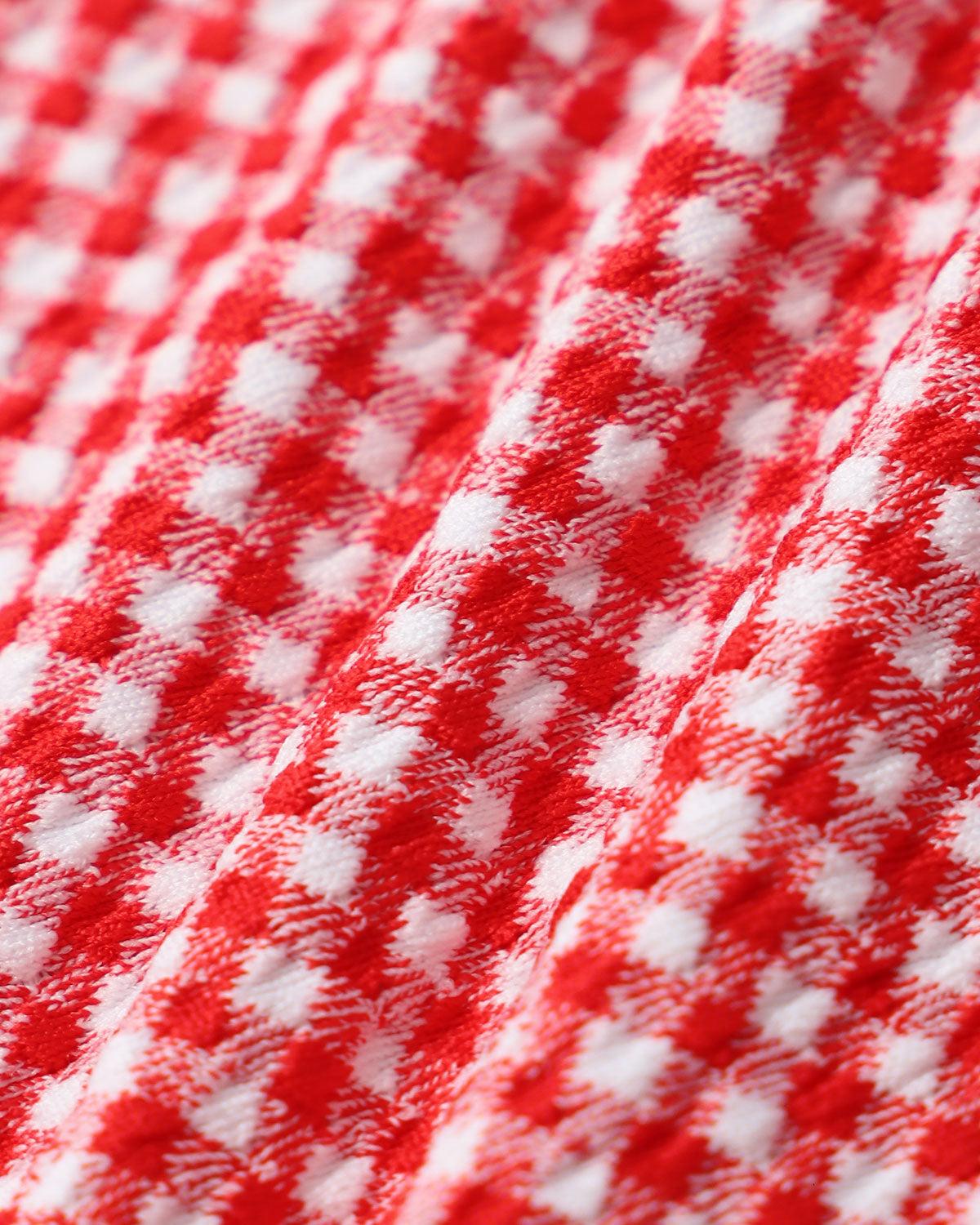 Red Plaid Triangle Bikini Set Product Image