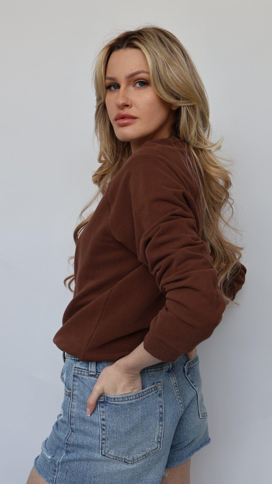 The Perfect Cotton Crew Neck Sweatshirt Product Image