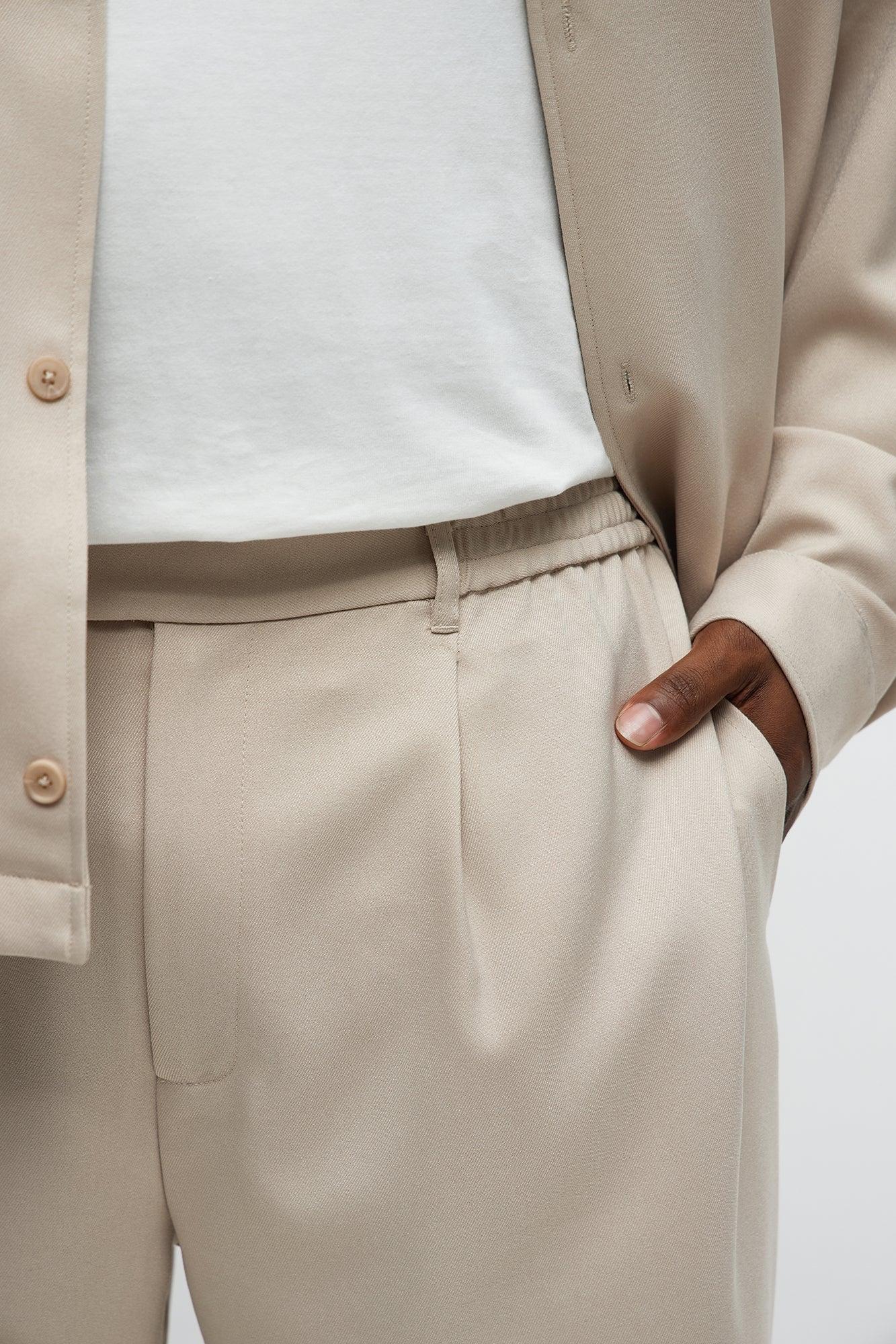 Slim Mara Hybrid Trousers - Tan Male Product Image