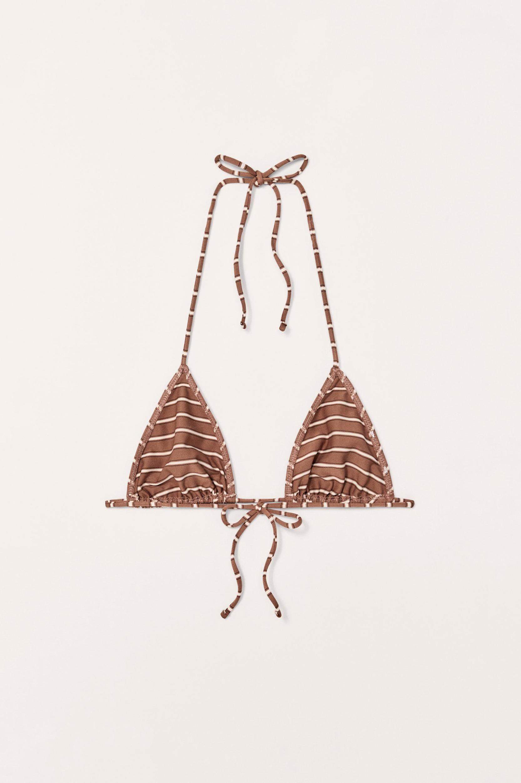 LIMITED EDITION STRIPED BIKINI TOP Product Image
