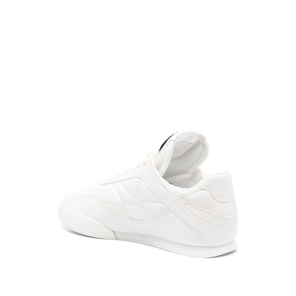 CHLOÉ Womens Chloe Kick Brand-patch Leather Low-top Trainers In White Product Image