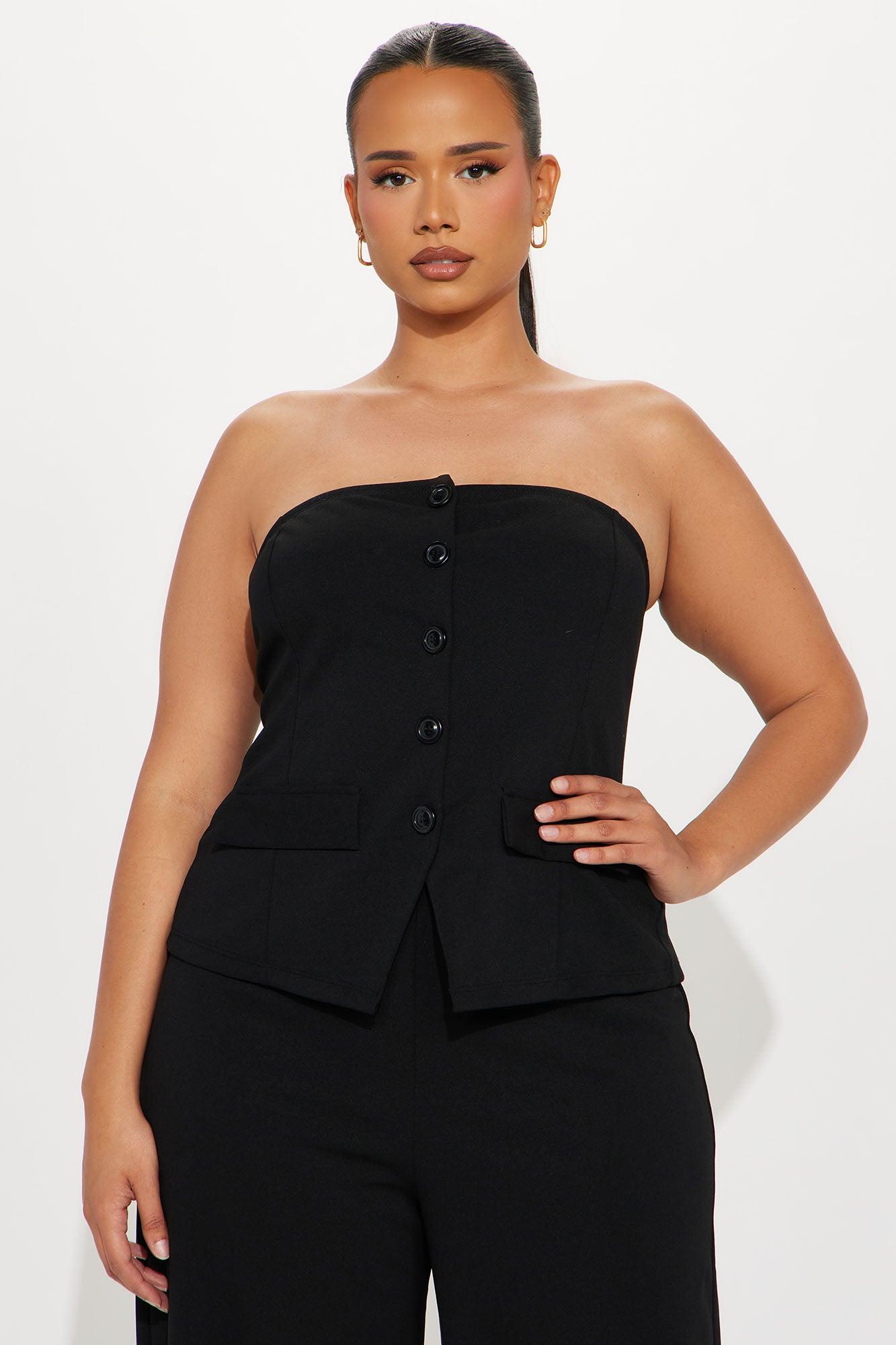 Business Type Jumpsuit - Black Product Image