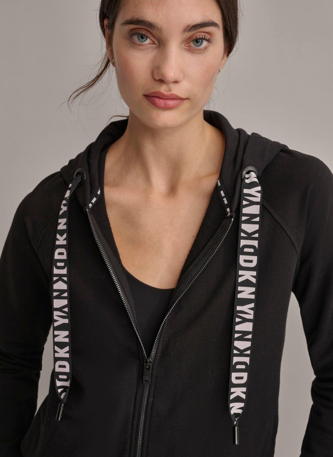 TWO TONE LOGO DRAWCORD HOODIE Product Image