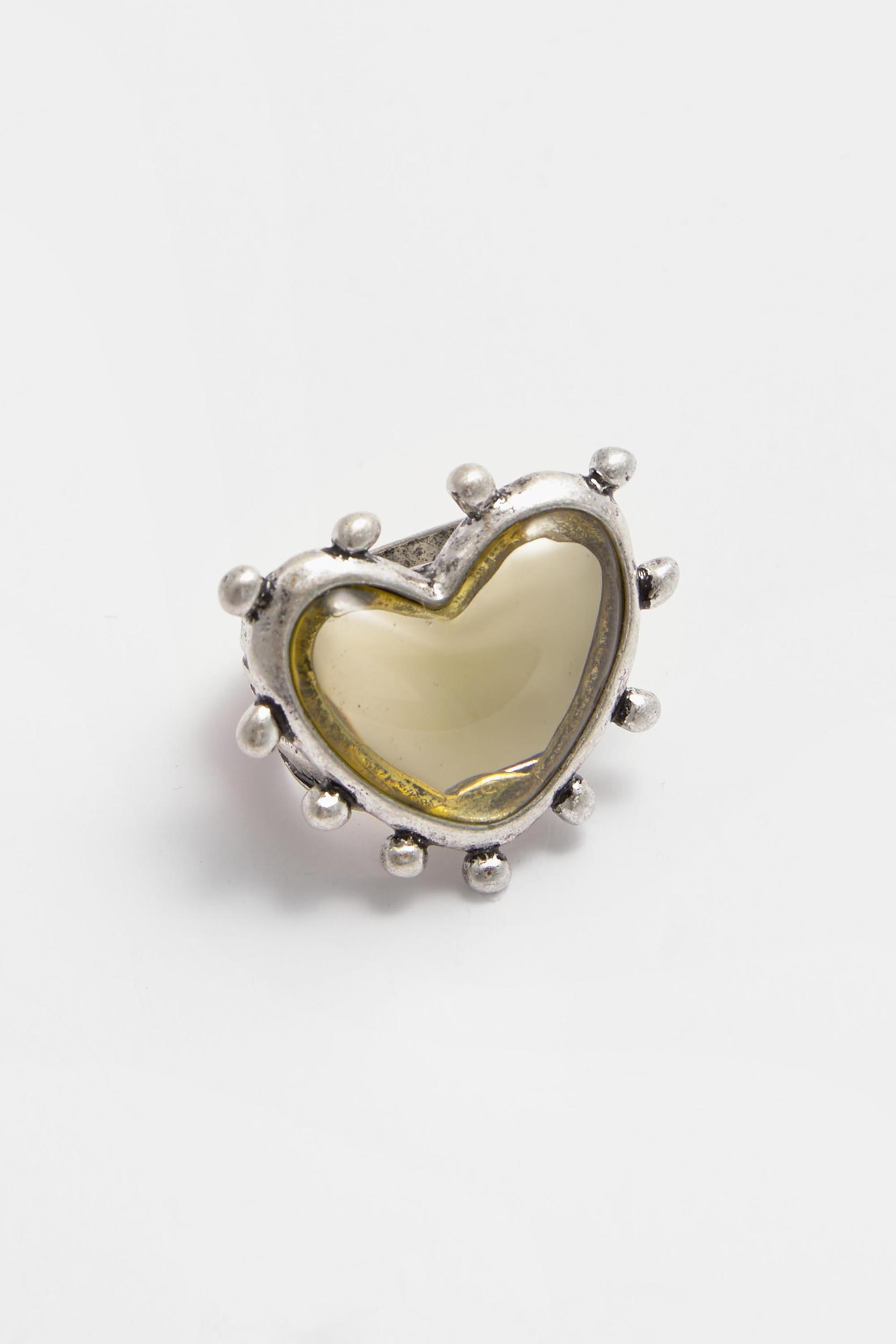 Metallic Heart Ring Product Image