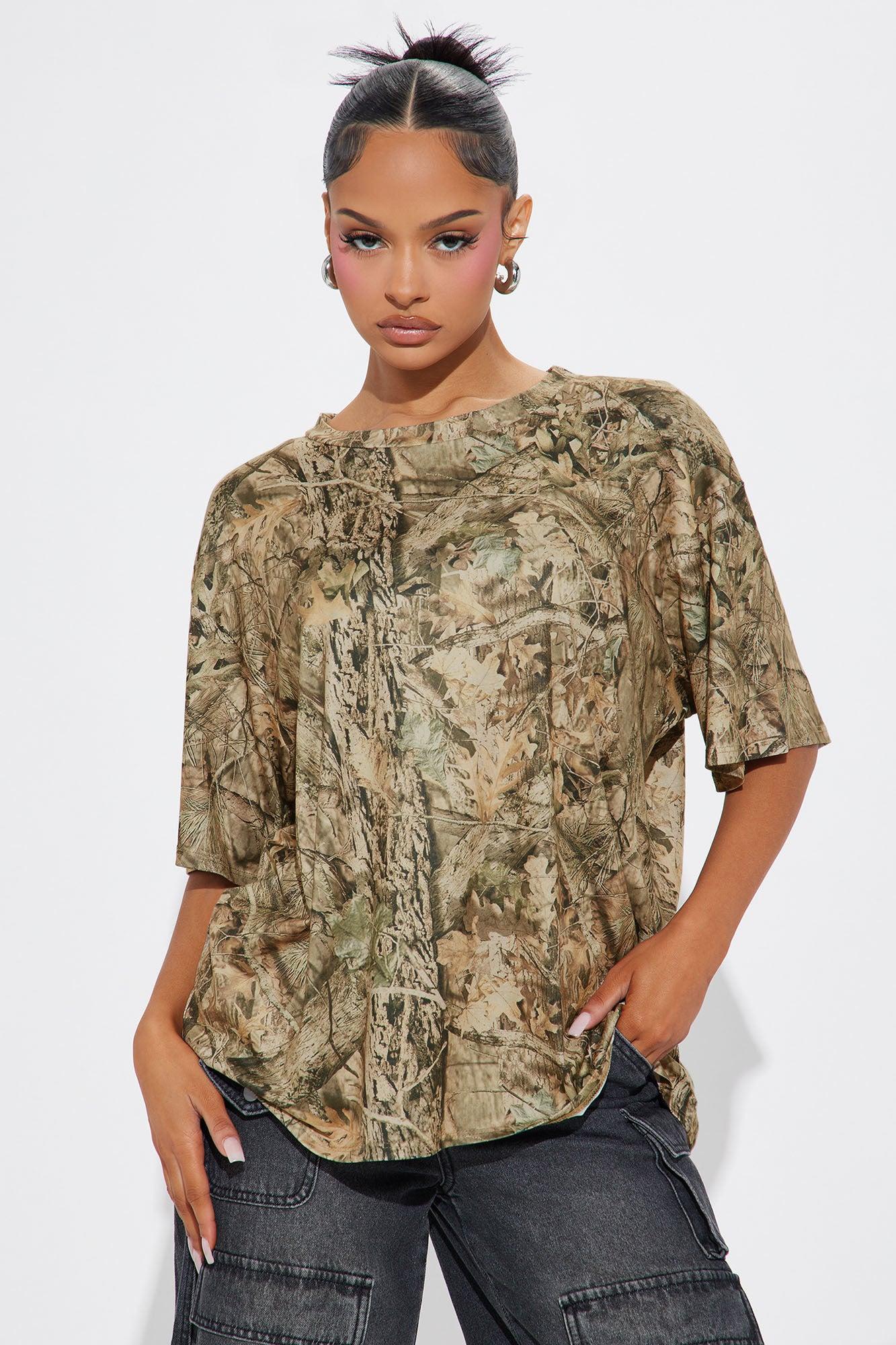 Set Free Camo Oversized Tee - Camouflage Product Image