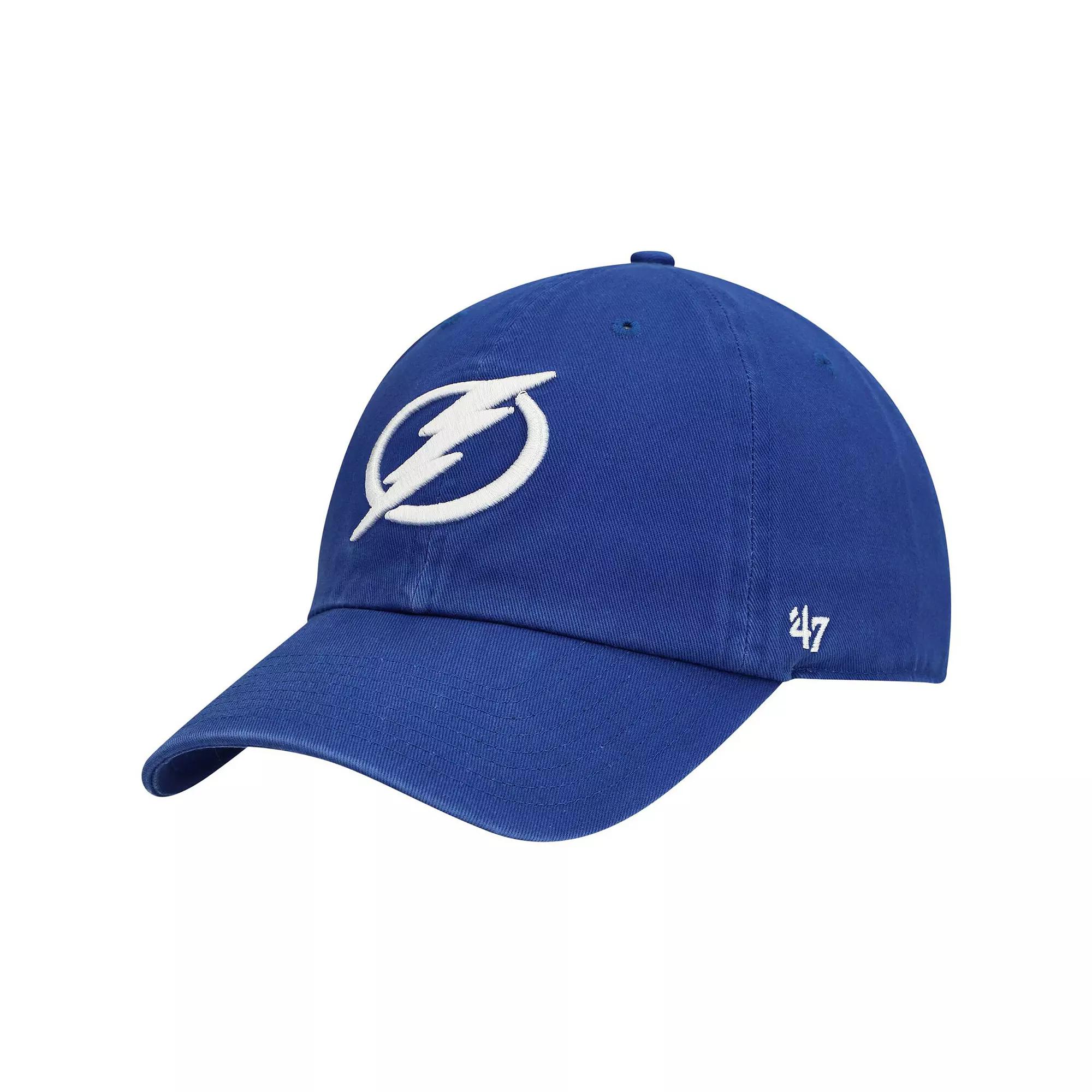 Men's '47 Blue Tampa Bay Lightning Team Clean Up Adjustable Hat, Lgh Blue Product Image