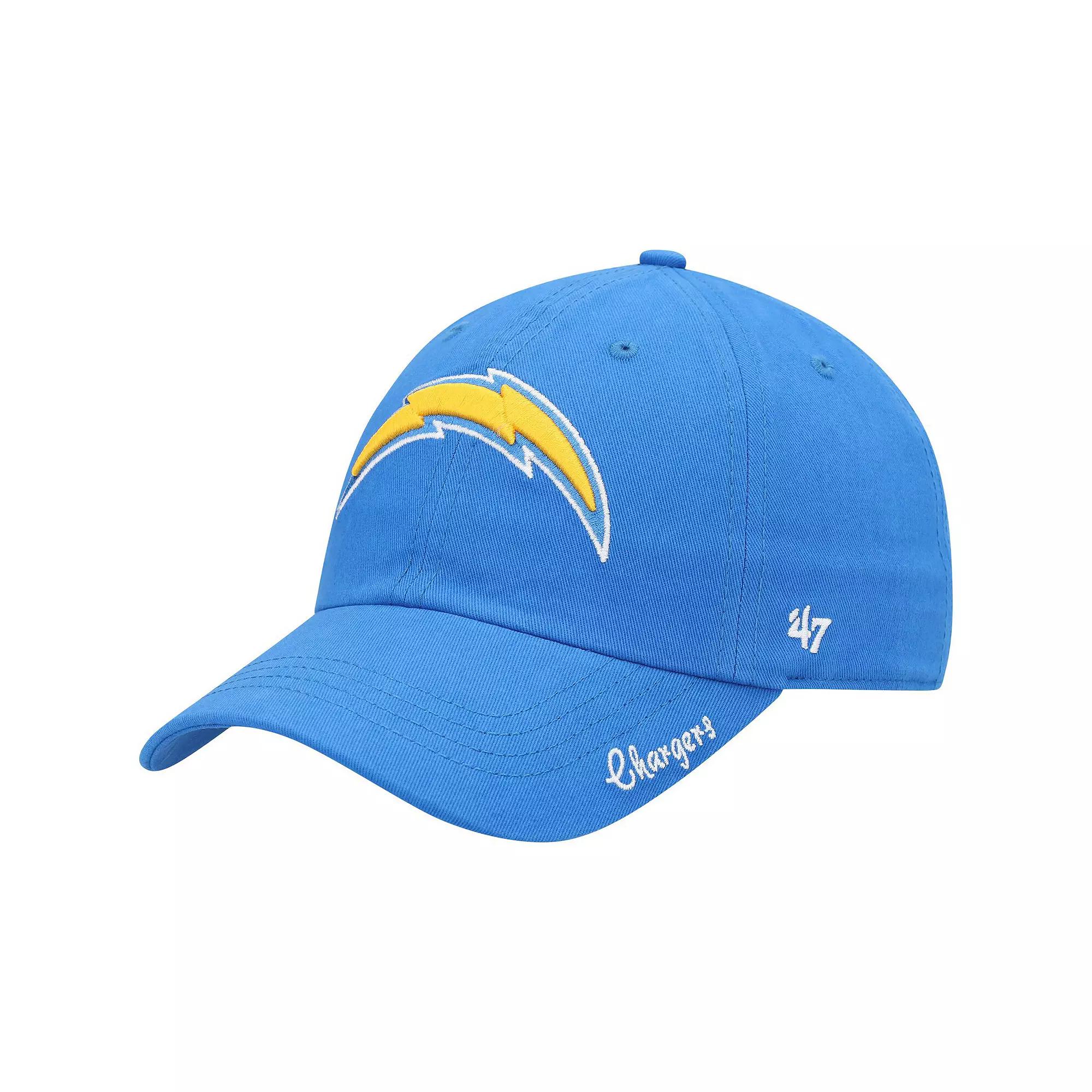 Women's '47 Powder Blue Los Angeles Chargers Miata Clean Up Primary Adjustable Hat Product Image
