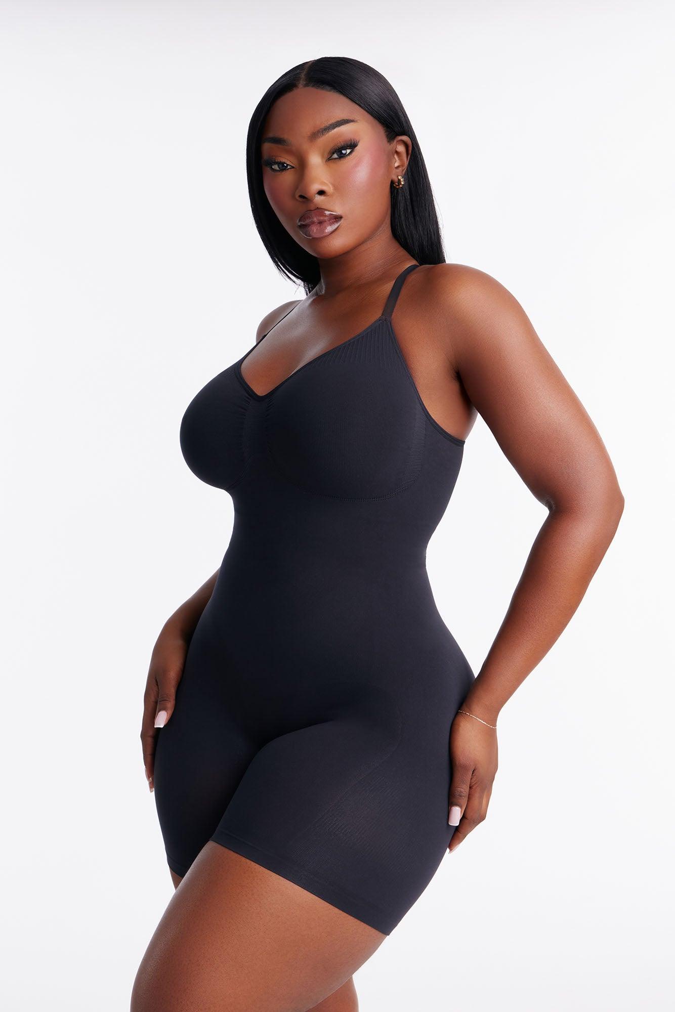 Nova Sculpt Seamless Strong Compression Low Back Thigh Shaping Bodysuit - Black Female Product Image