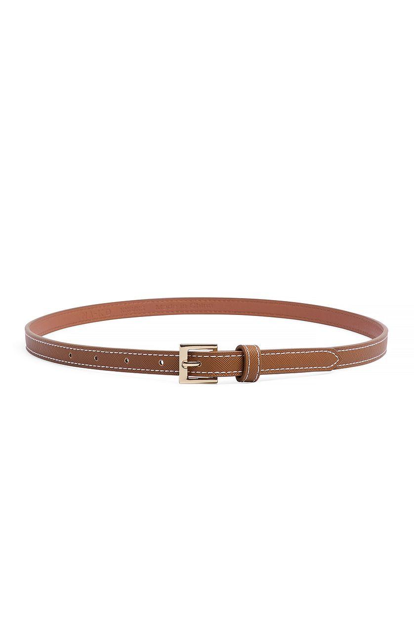 Slim Stitch Detail Belt Product Image