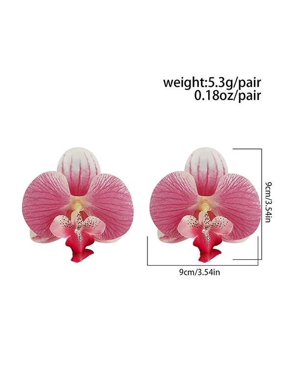 Flower Shape Drop Earrings Product Image