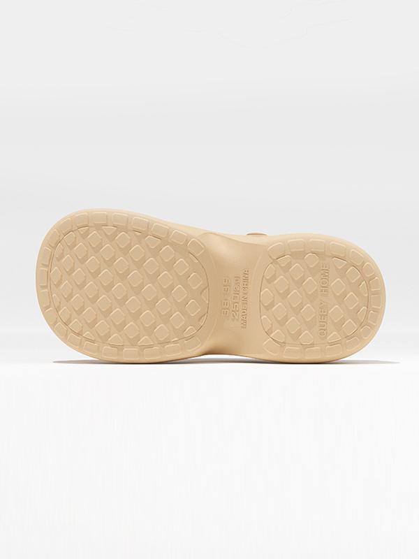 Hollow Round Cut Crocs Platform Shoes Sandals Product Image