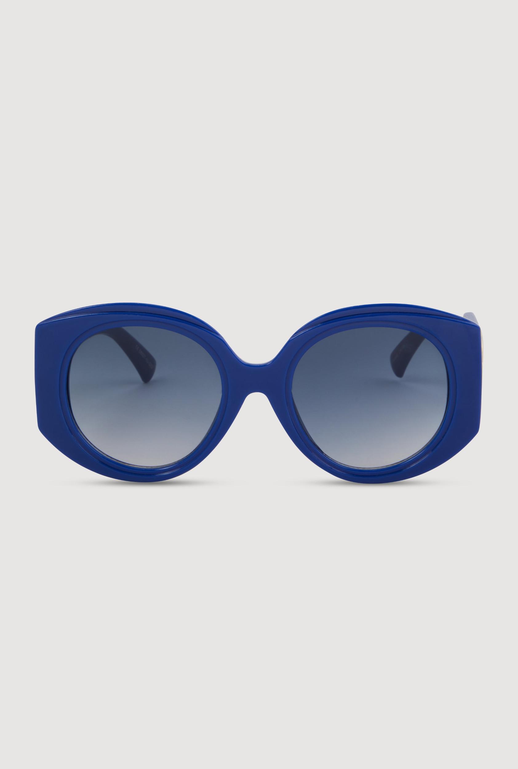 Retro Oversized Round Frame Sunglasses Unisex Product Image