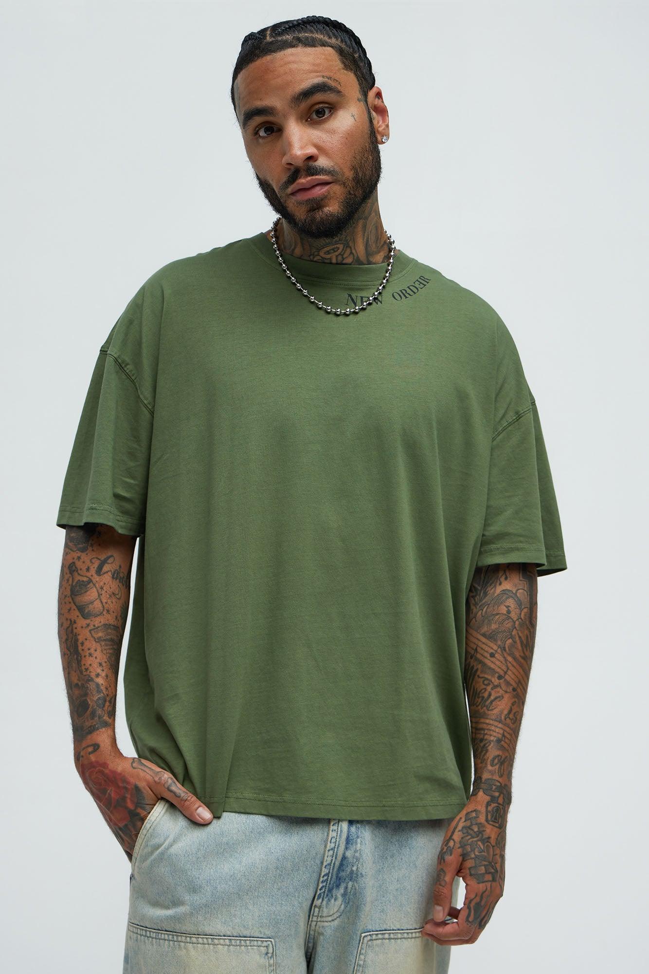 Bad Ideas Good Stories Oversized Short Sleeve Tee - Olive Product Image