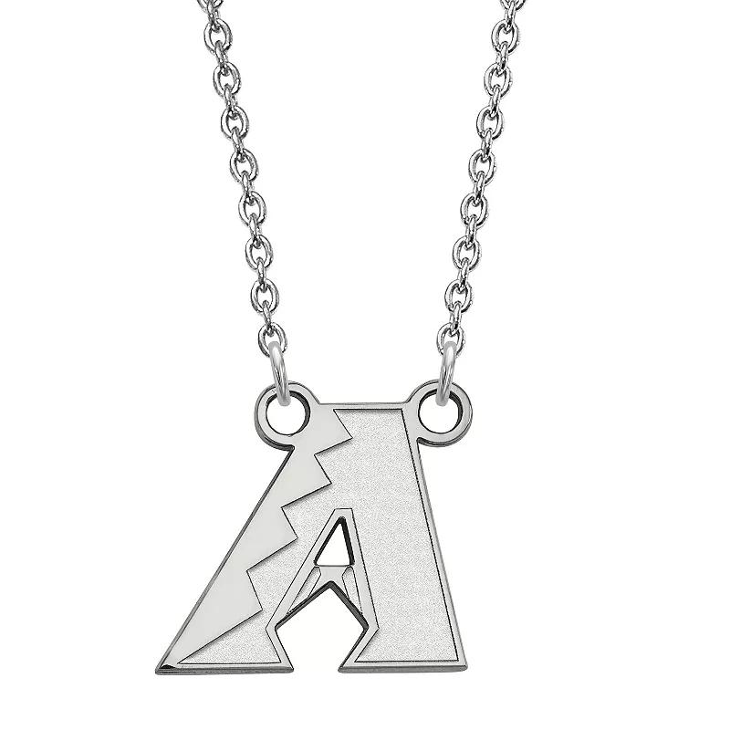 LogoArt Sterling Silver Arizona Diamondbacks Small Pendant Necklace, Women's Product Image