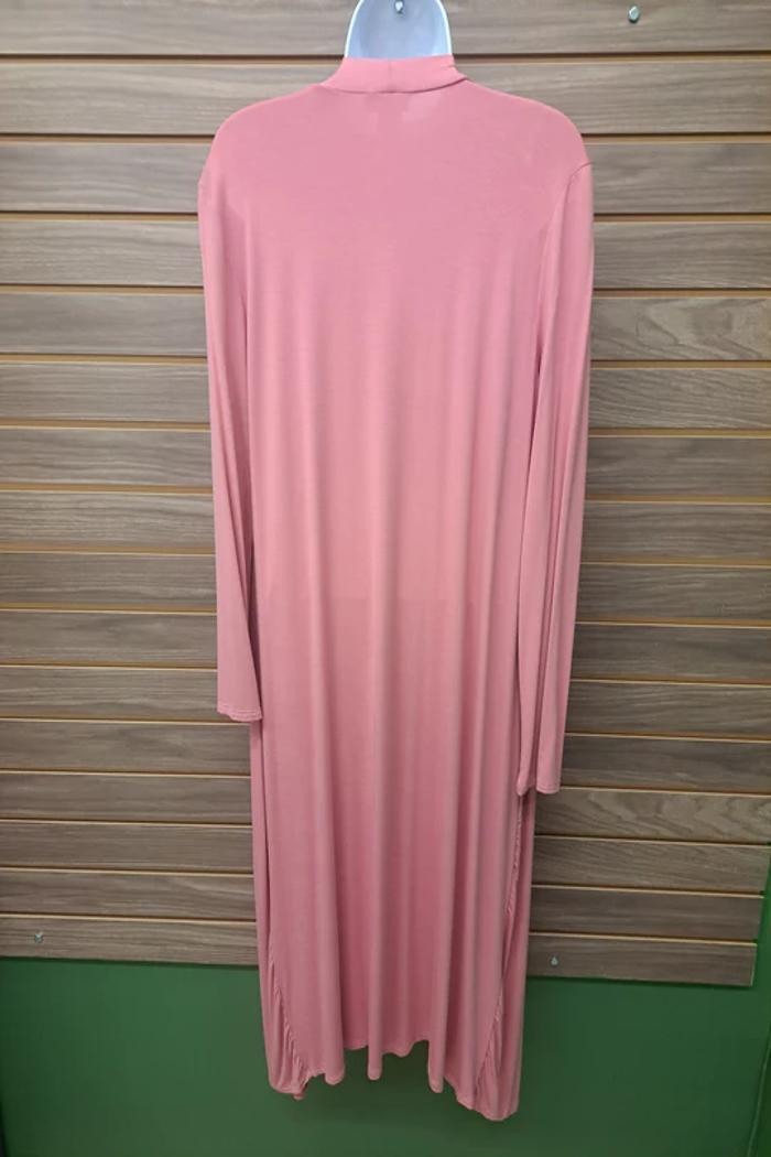 Pink Long Open Cardigan Product Image