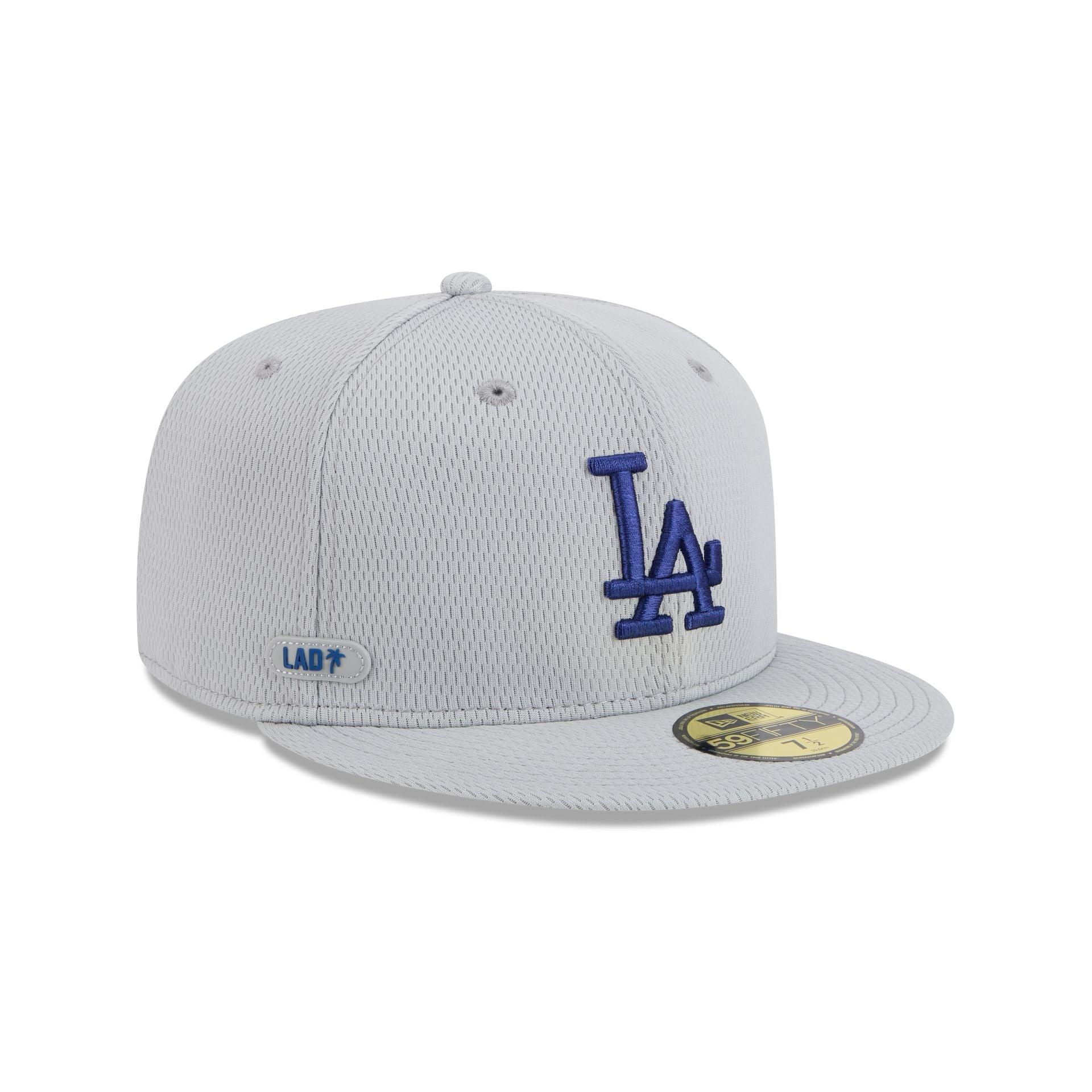 Los Angeles Dodgers 2025 Clubhouse Gray 59FIFTY Fitted Hat Male Product Image