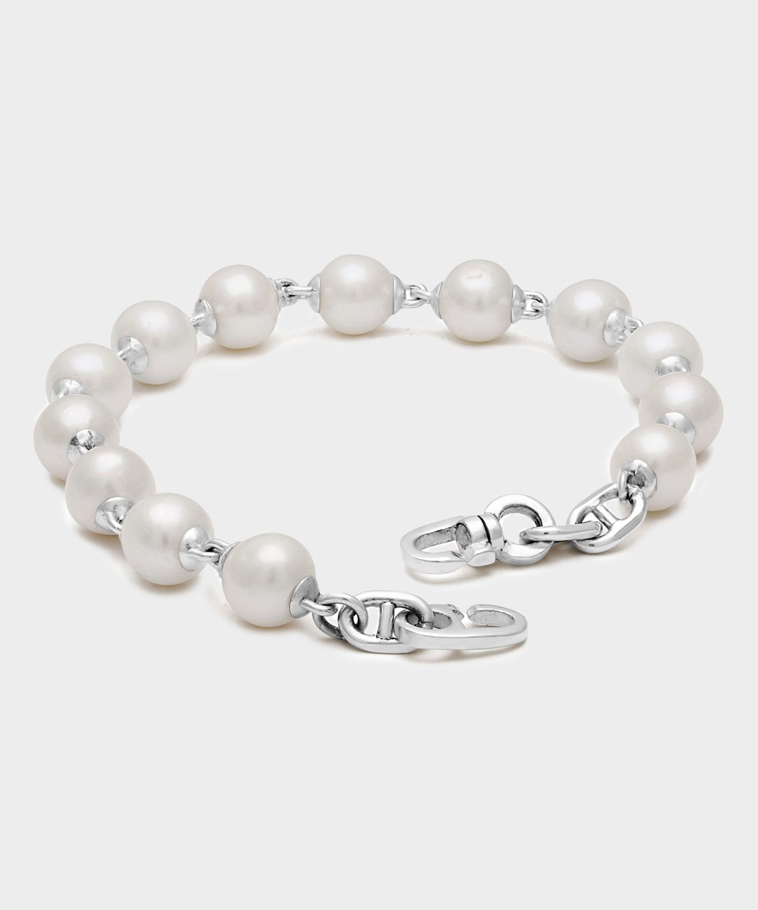 Maor Sterling Silver Consi Bracelet with White Pearls Product Image