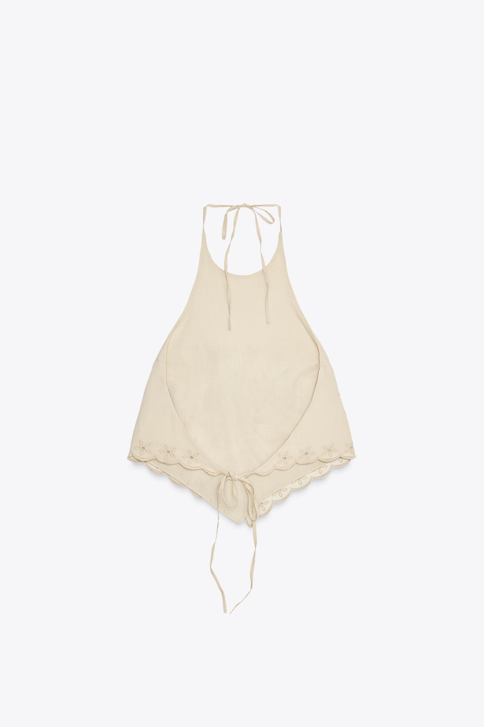 EMBROIDERED POPLIN TOP Product Image