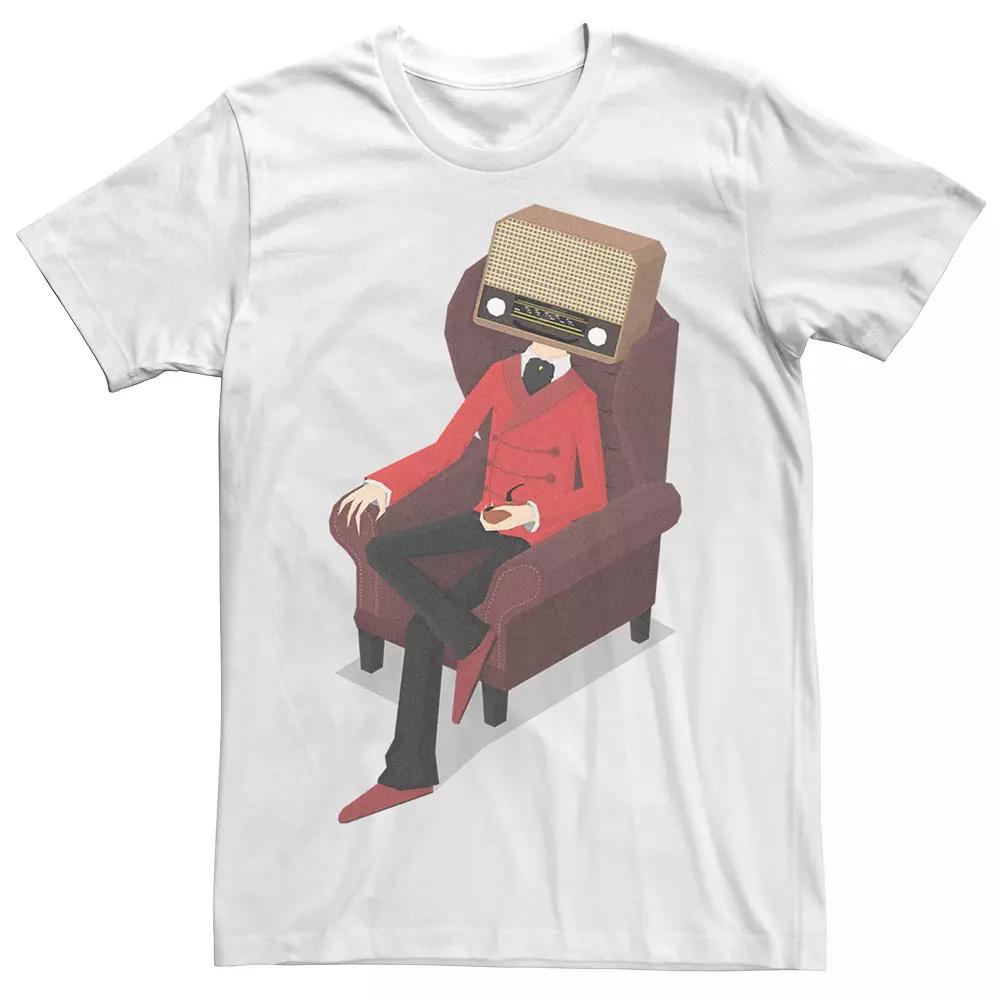 Men's Radiohead Comfy Arm Chair Graphic Tee, Size: Small, White Product Image