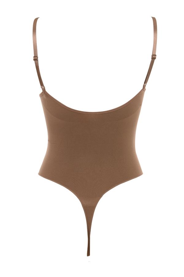  sculpting thong bodysuit mocha Product Image