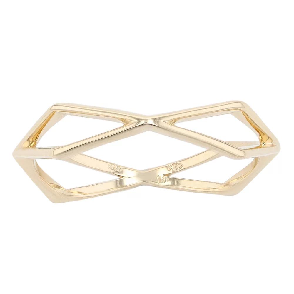 Au Naturale 14k Gold Geometric Ring, Women's, Size: 8 Product Image