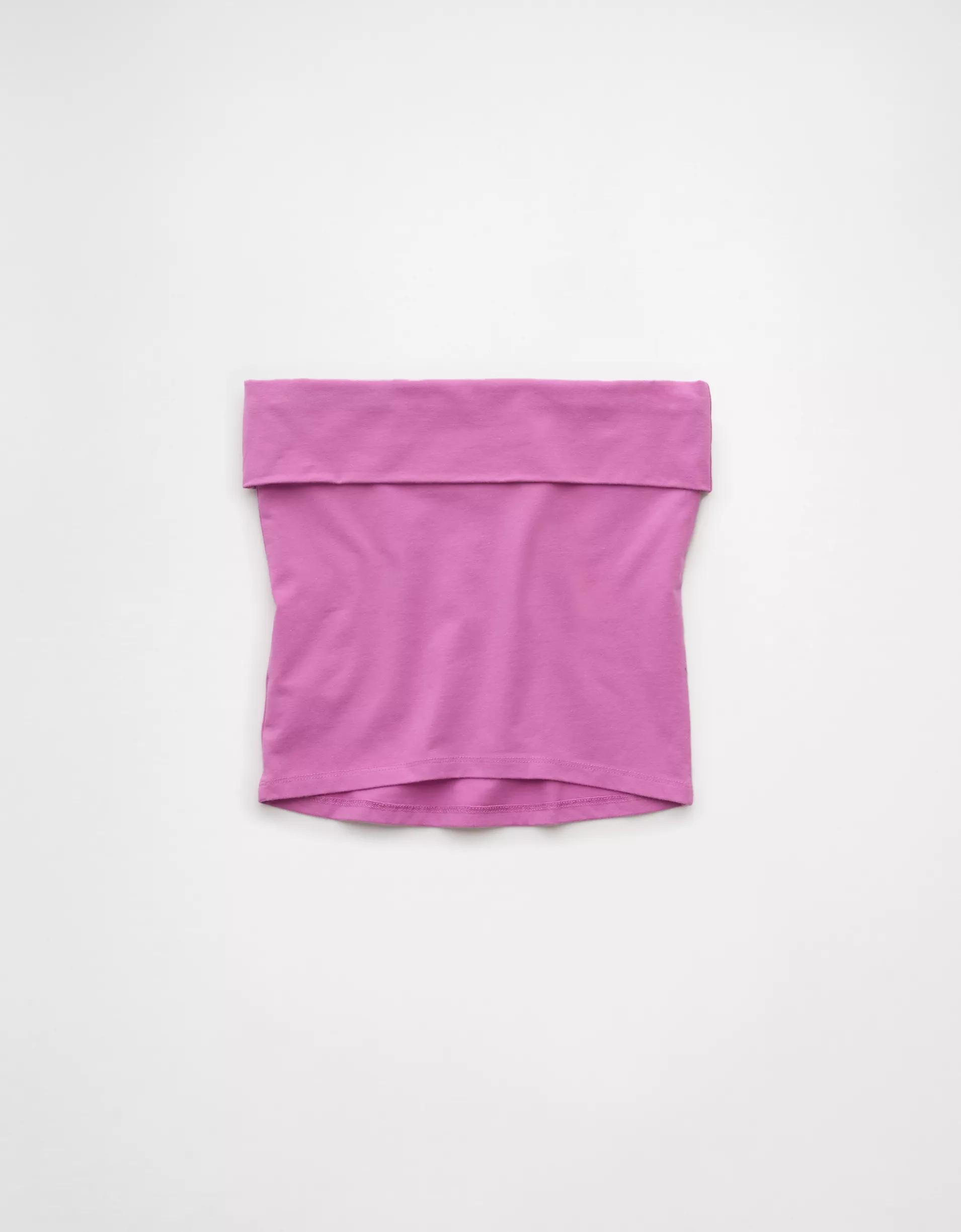 AE It Knit Foldover Tube Top Product Image