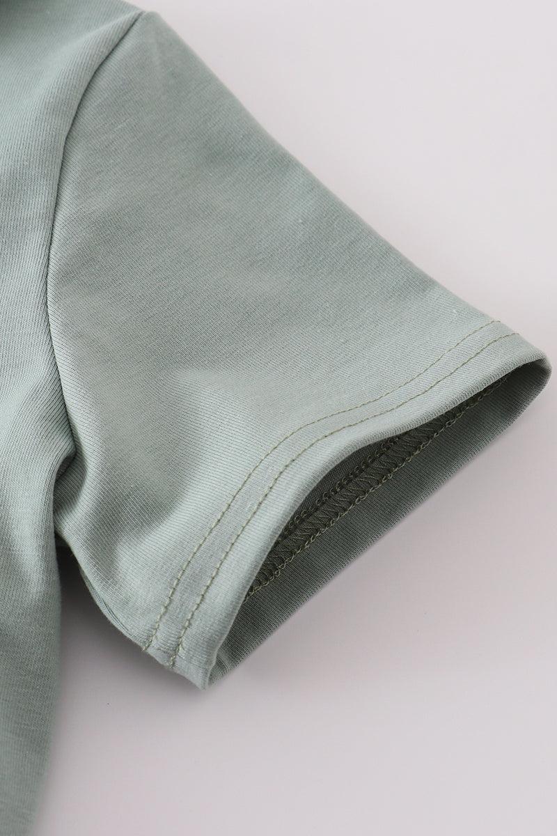 Sage stripe button down shirt Product Image