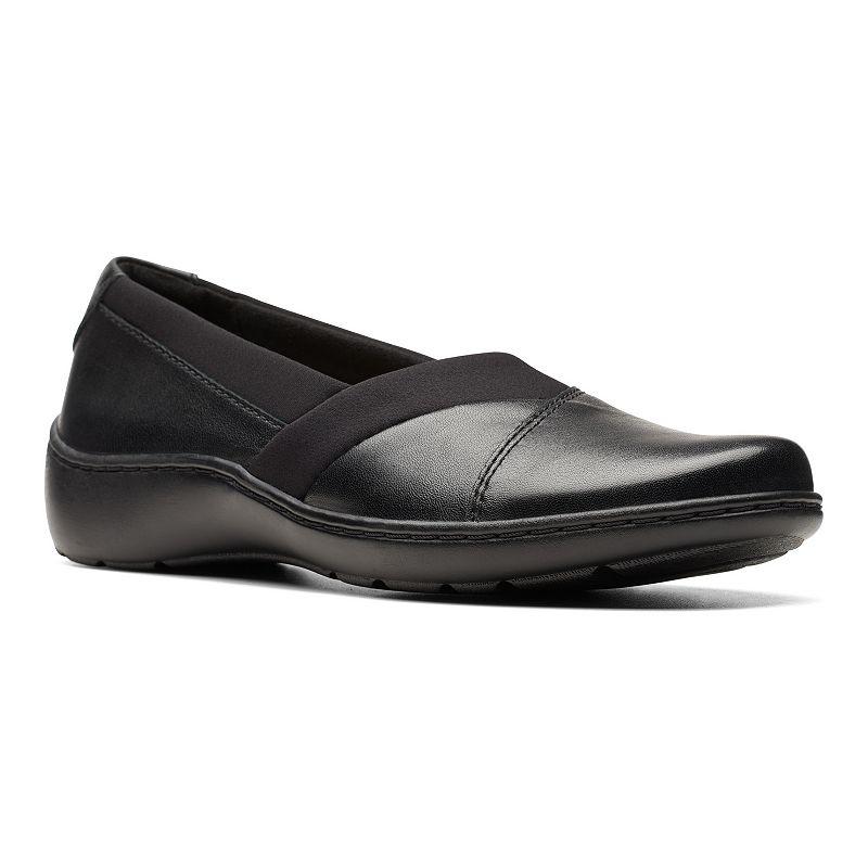 Clarks® Cora Charm Women's Leather Slip-On Shoes,  Product Image