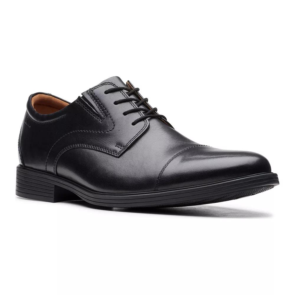 Clarks® Whiddon Cap Men's Leather Dress Shoes,  Product Image